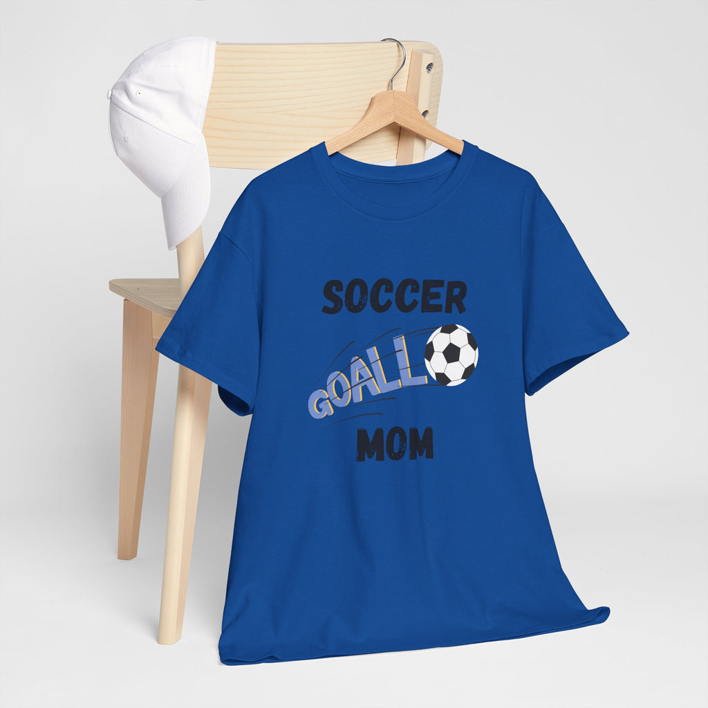 Soccer Mom T‑Shirt — 'Soccer Goal!' Graphic Tee with Soccer Ball