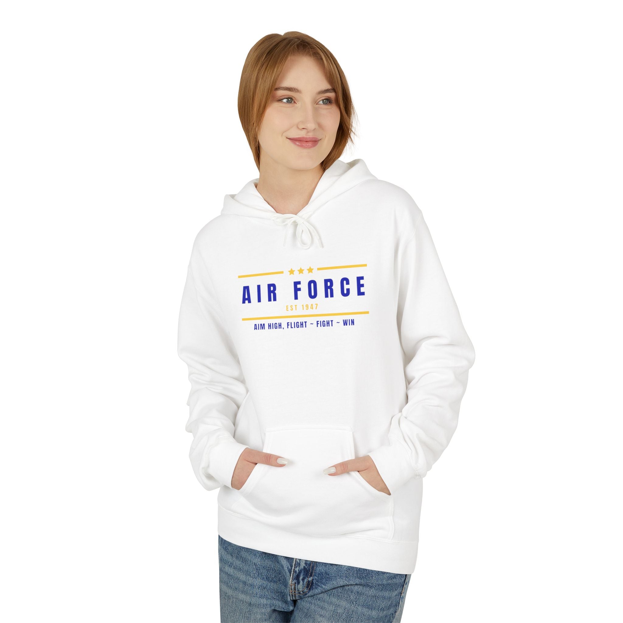 Airforce Unisex Midweight Soft style Fleece Hoodie
