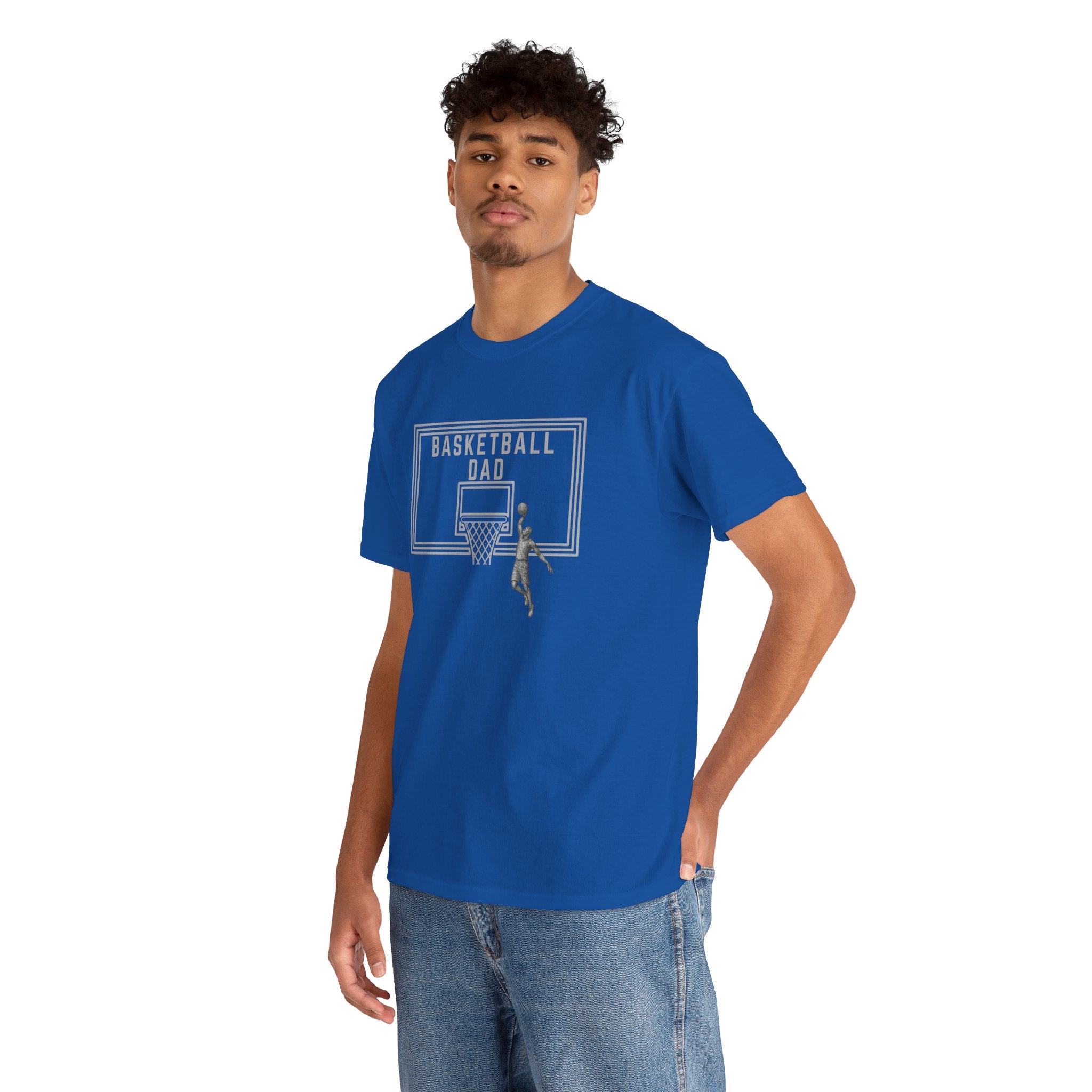 Basketball Dad T-Shirt — Basketball Hoop Graphic Tee for Proud Fathers