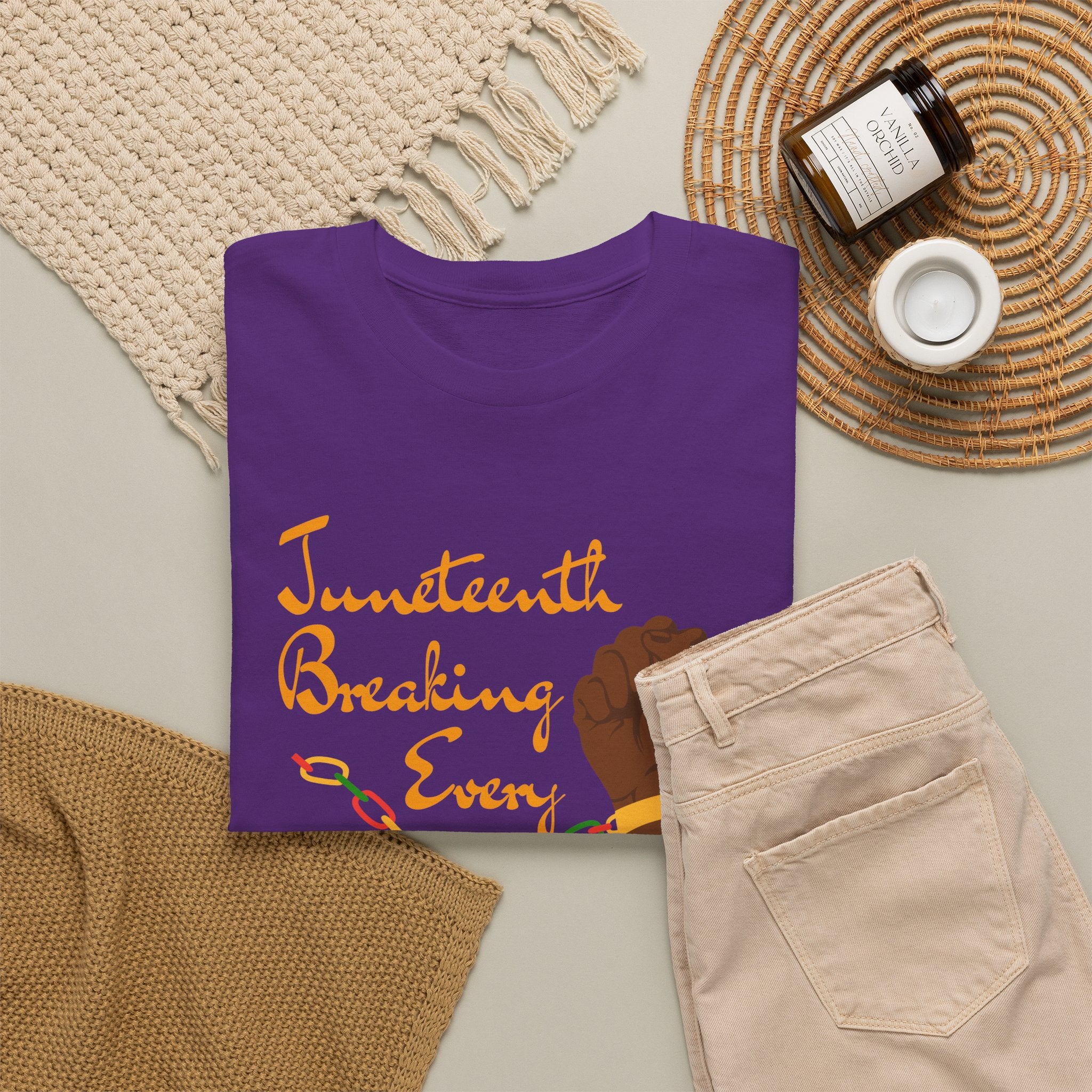 Juneteenth Freedom Tee — "Breaking Every Chain Since 1865"