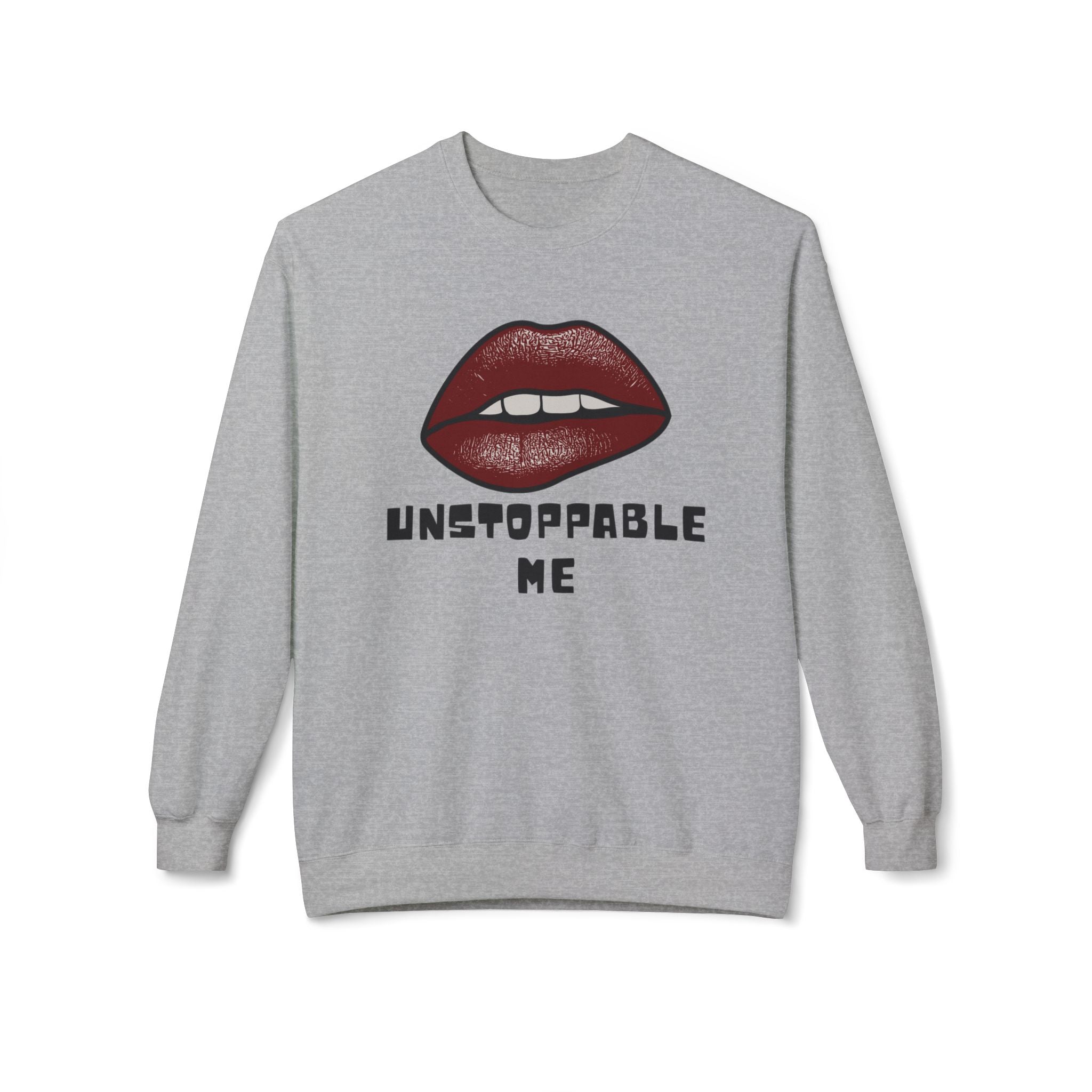 Unstoppable Me Sweatshirt — Bold Lip Graphic Crewneck