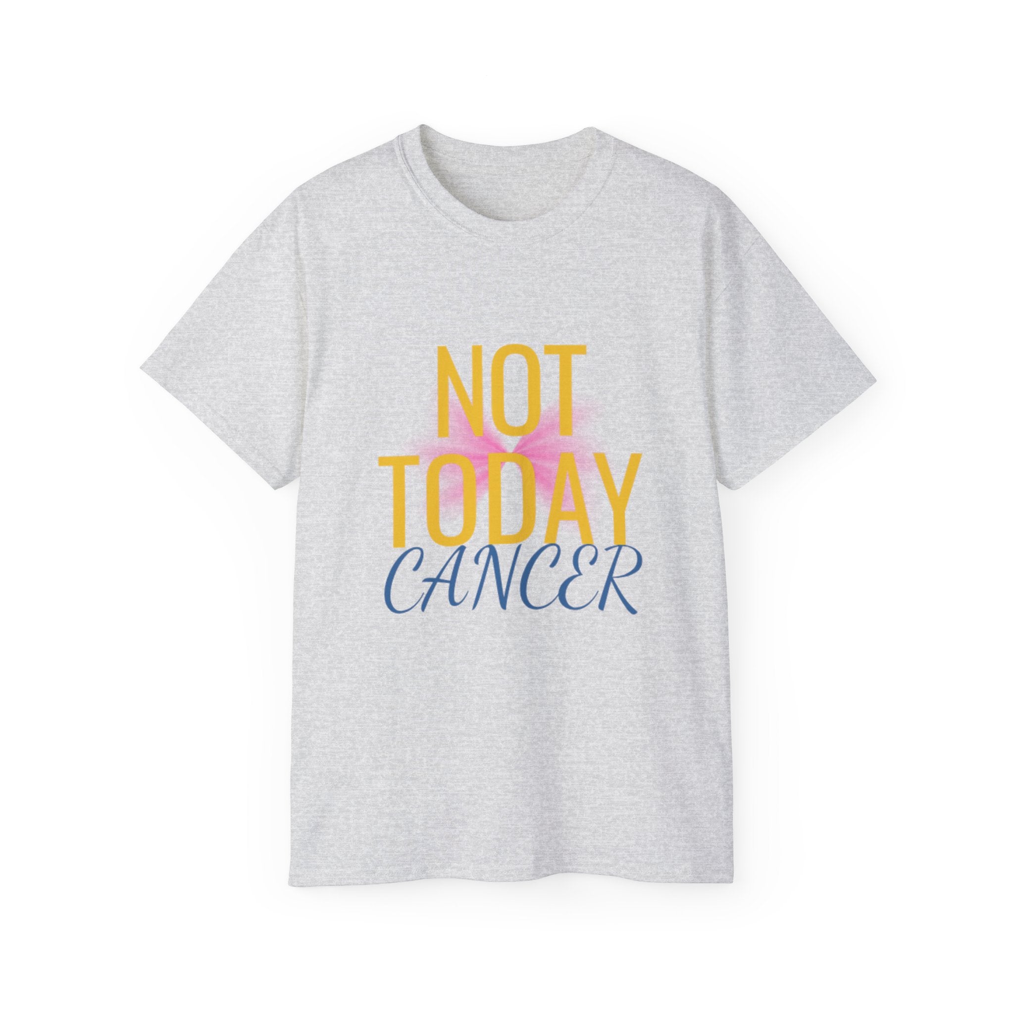 Not Today Cancer T-Shirt — Inspirational Cancer Awareness Tee with Pink Ribbon