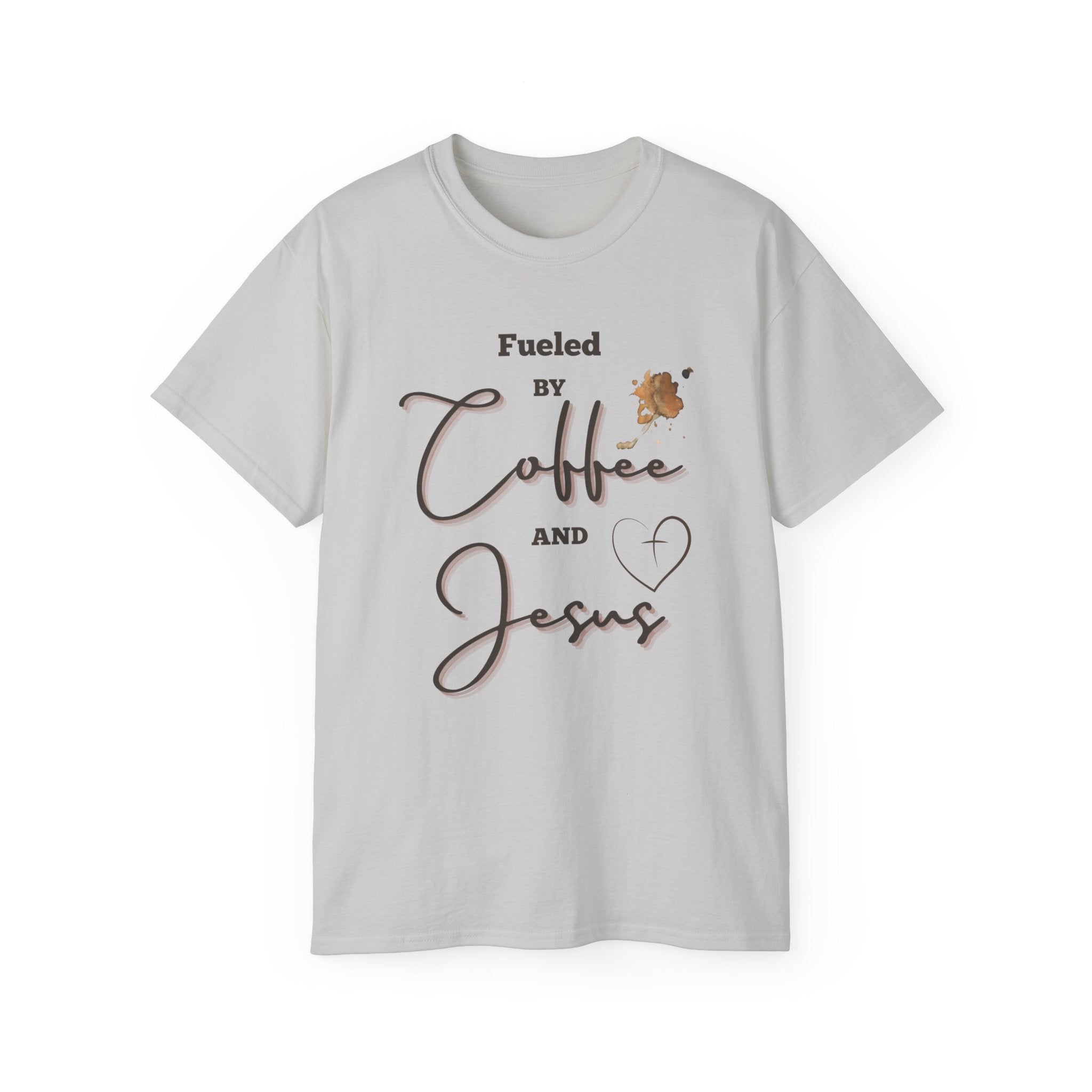 Coffee and Jesus T‑Shirt — "Fueled by Coffee and Jesus" Faith Graphic Tee