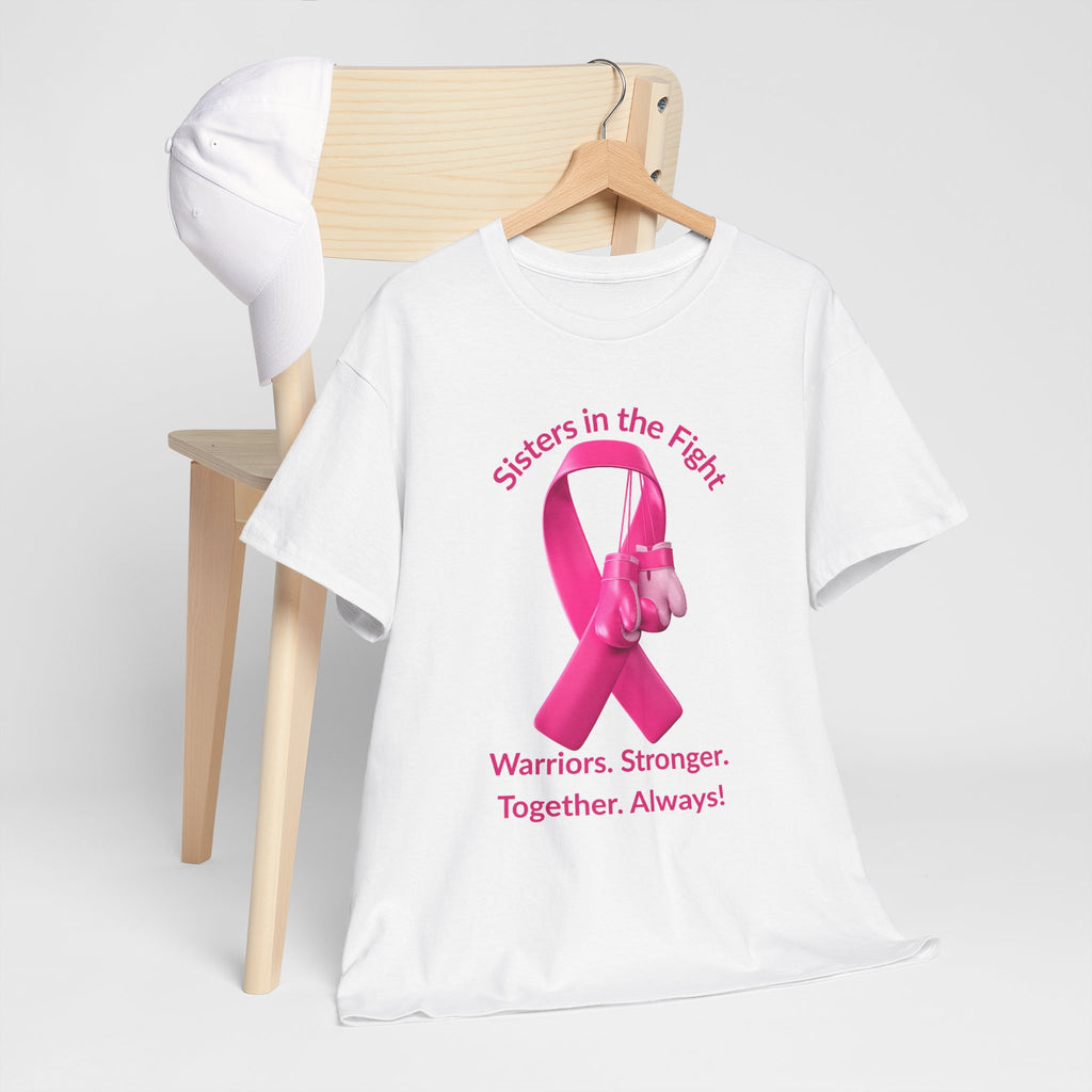 Breast Cancer Awareness Tee - "Sisters in the Fight: Warriors. Stronger. Together. Always!"