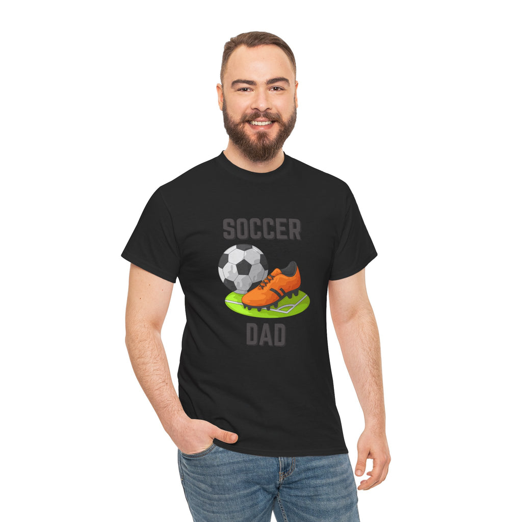 Soccer Dad T-Shirt – Graphic Soccer Ball & Cleat Tee, Father’s Day Gift
