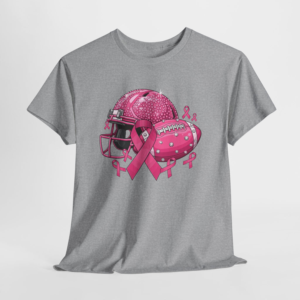 Breast Cancer Awareness Football Helmet T-Shirt