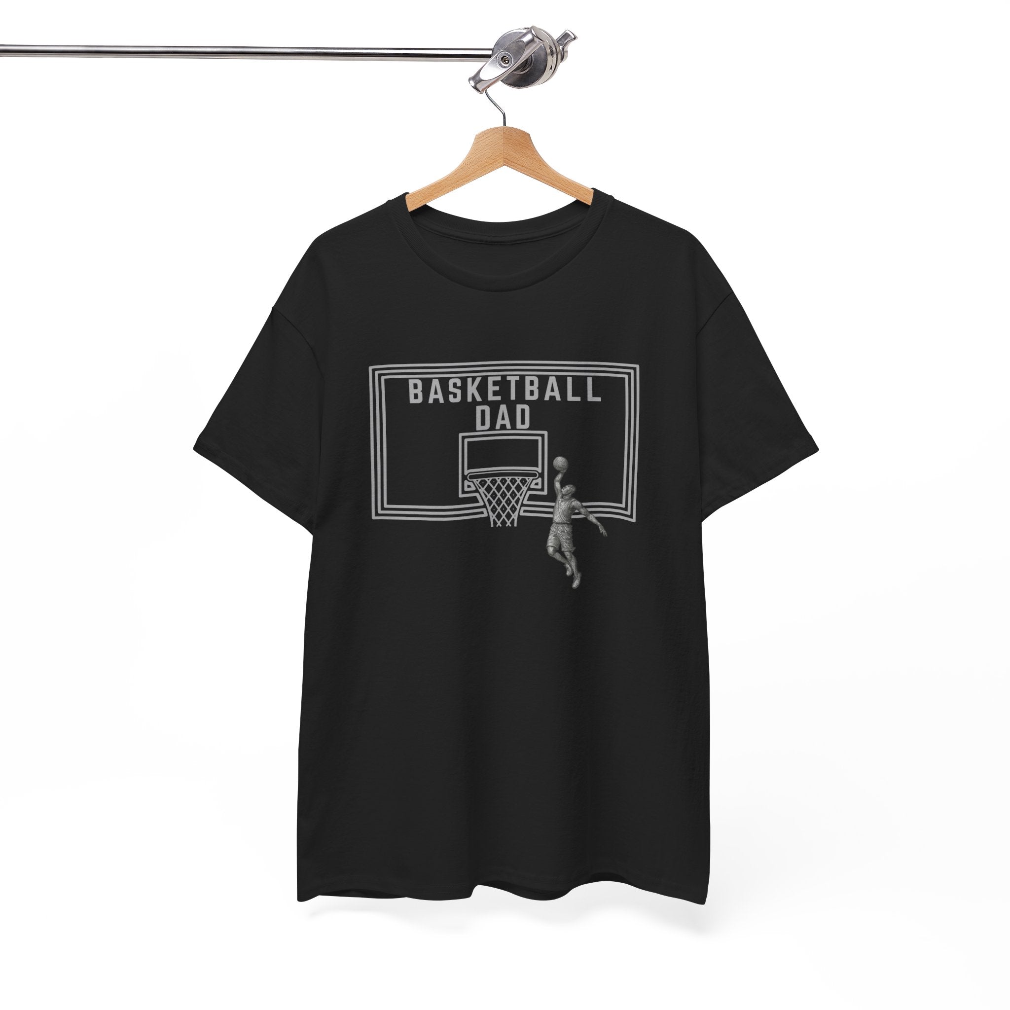 Basketball Dad T-Shirt — Basketball Hoop Graphic Tee for Proud Fathers