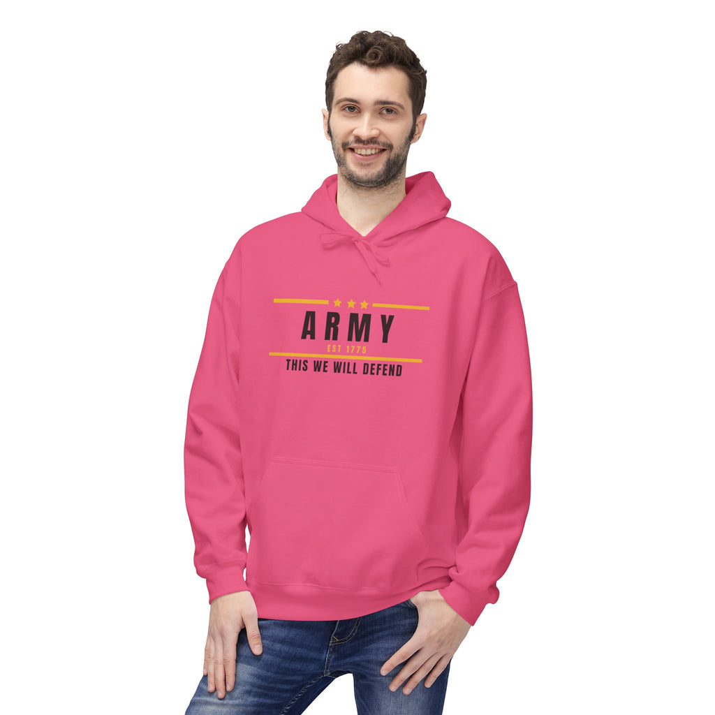 Army Hoodie — "This We Will Defend" Military Tribute Pullover