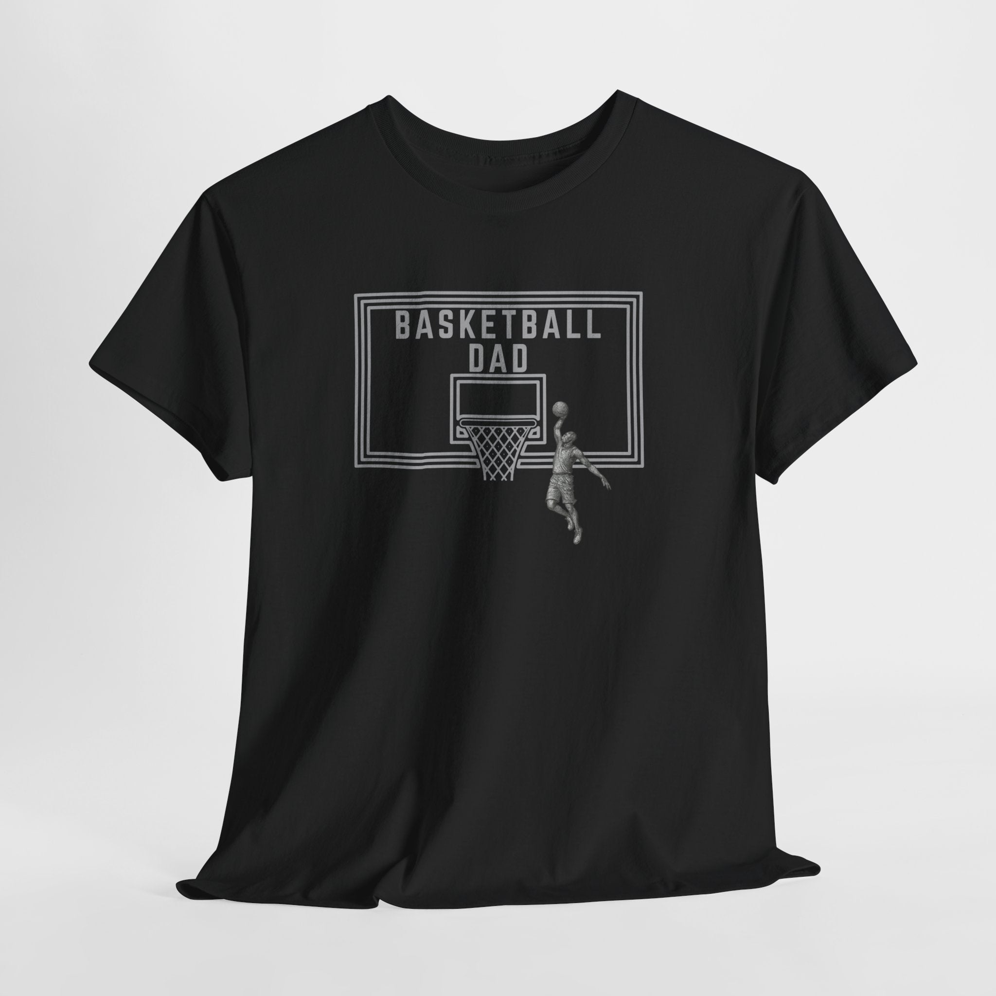 Basketball Dad T-Shirt — Basketball Hoop Graphic Tee for Proud Fathers