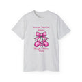 T-Shirt — "Stronger Together. Always. Tough Titties Club" Pink Ribbon Boxing Design
