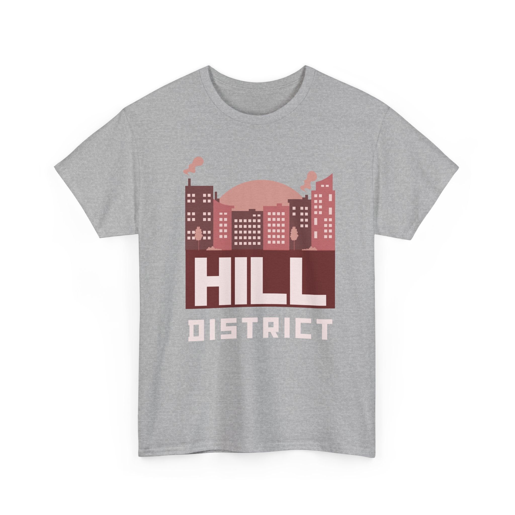 Hill District Cityscape Tee — Retro Neighborhood Skyline T-Shirt