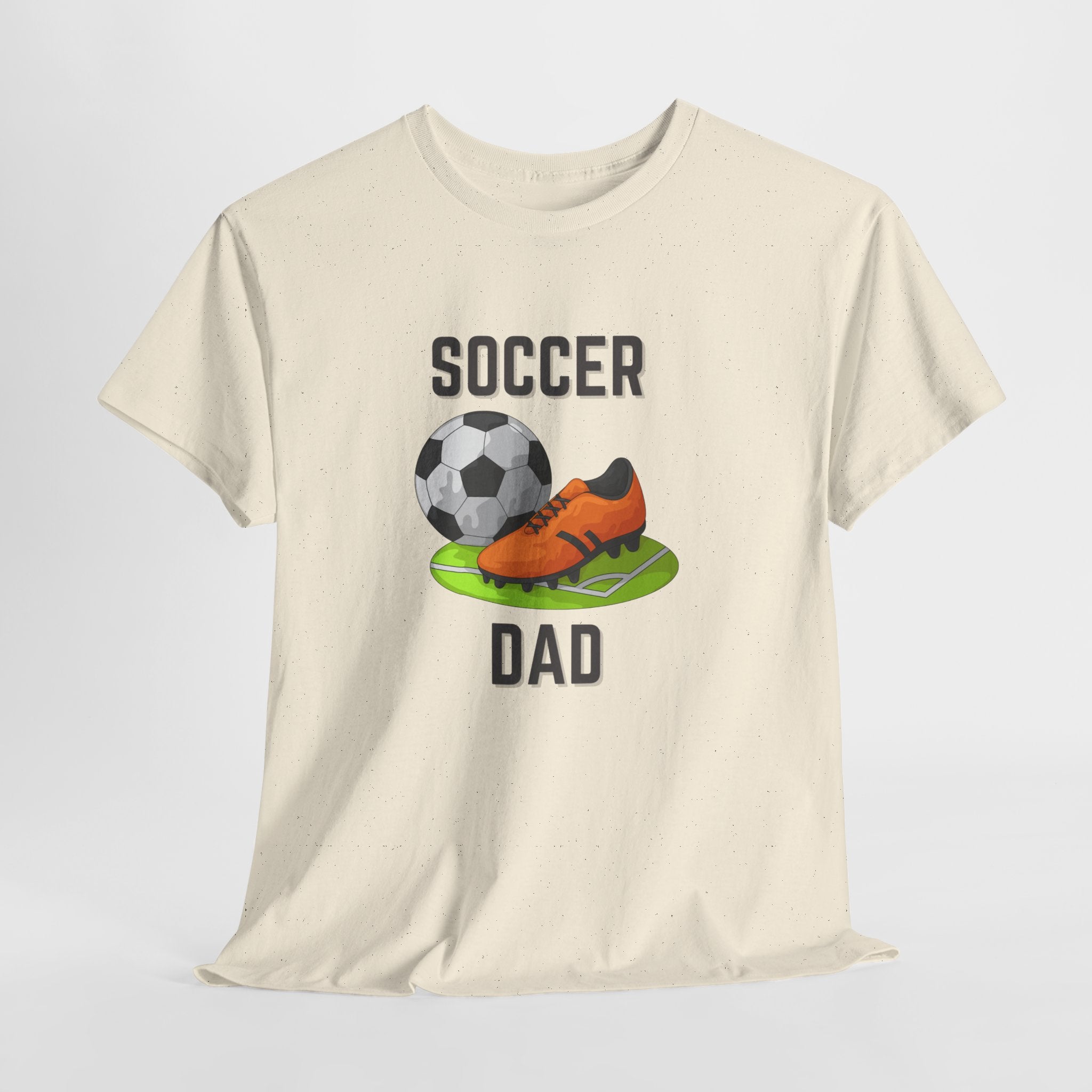 Soccer Dad T-Shirt – Graphic Soccer Ball & Cleat Tee, Father’s Day Gift