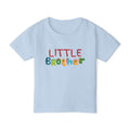 Little Brother Toddler T-Shirt - Colorful Playful Sibling Shirt
