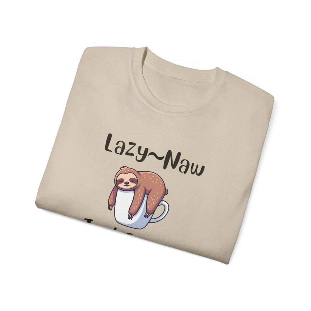 Sloth 'Lazy-Naw — Just Energy Efficient' T-Shirt