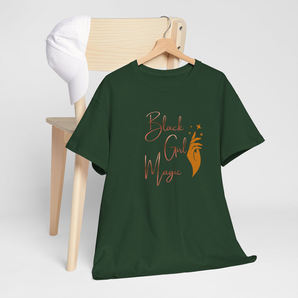 Black Girl Magic T-Shirt — Empowerment Tee with Feminine Illustration