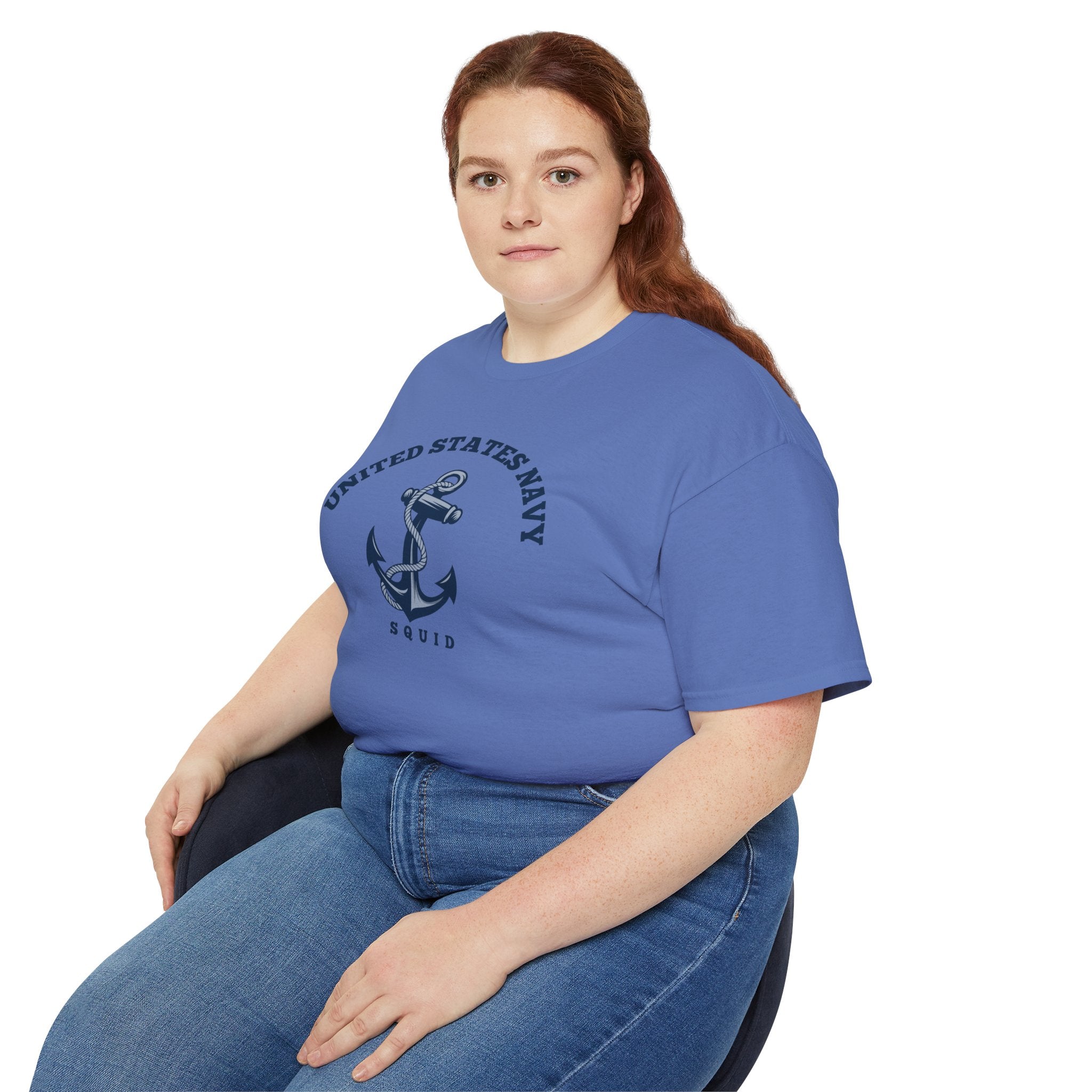United States Navy Anchor Tee — "Squid" Graphic Cotton T-Shirt