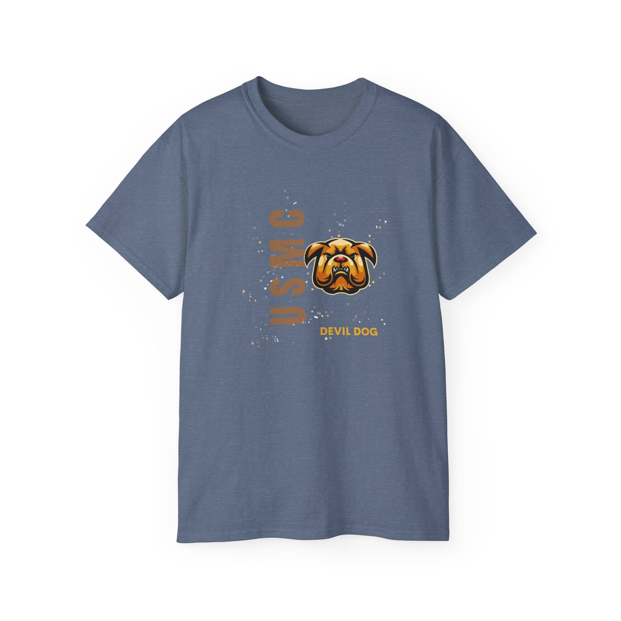 USMC Jarhead Bulldog T‑Shirt — Marine Corps Vertical Logo Tee
