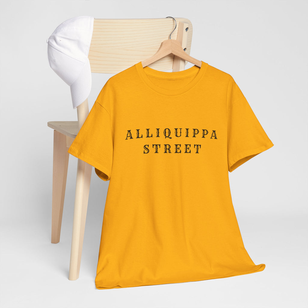 Alliquippa Street Tee - Minimalist Street Name Graphic T-Shirt
