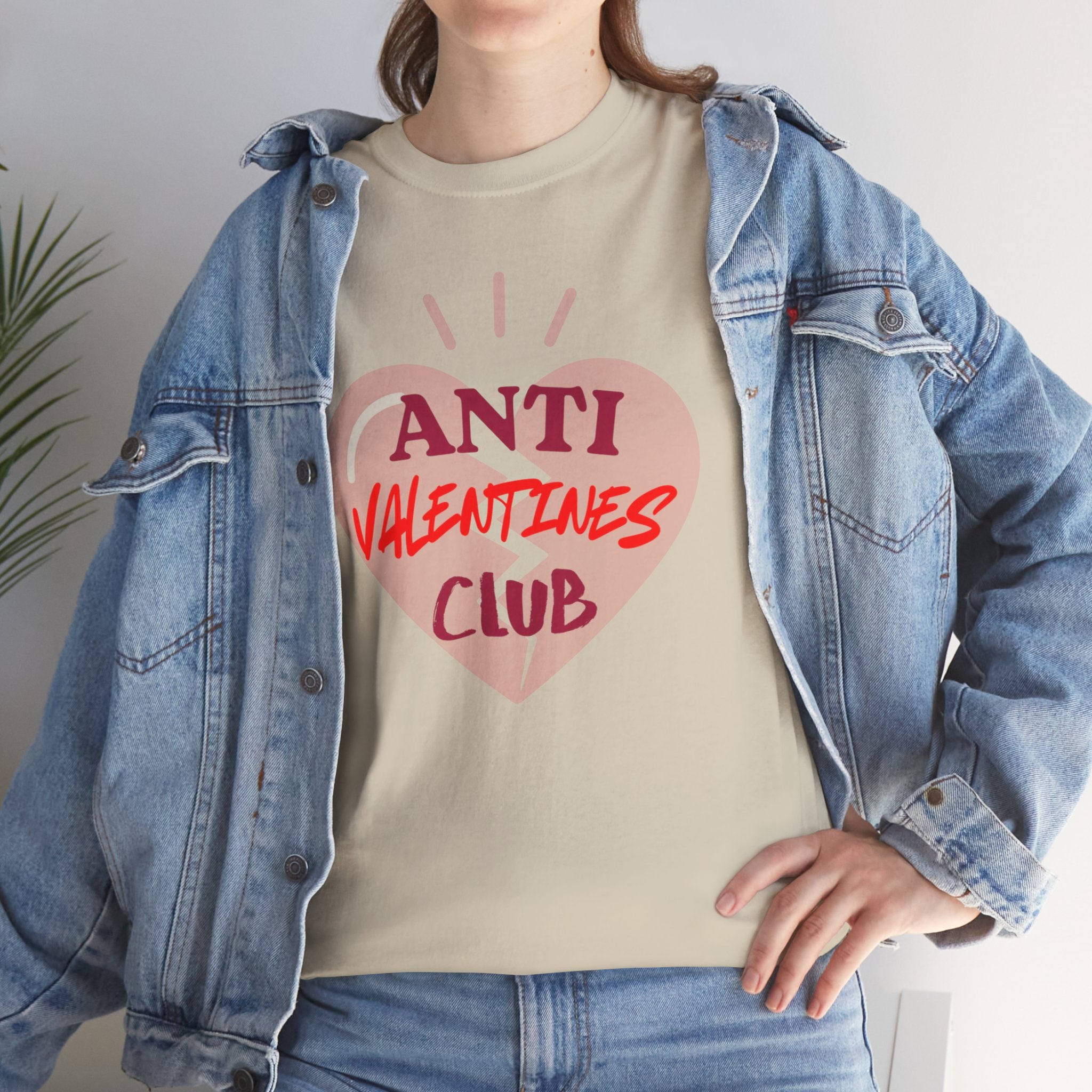 T-Shirt — Anti Valentines Day Club Heart Graphic Tee