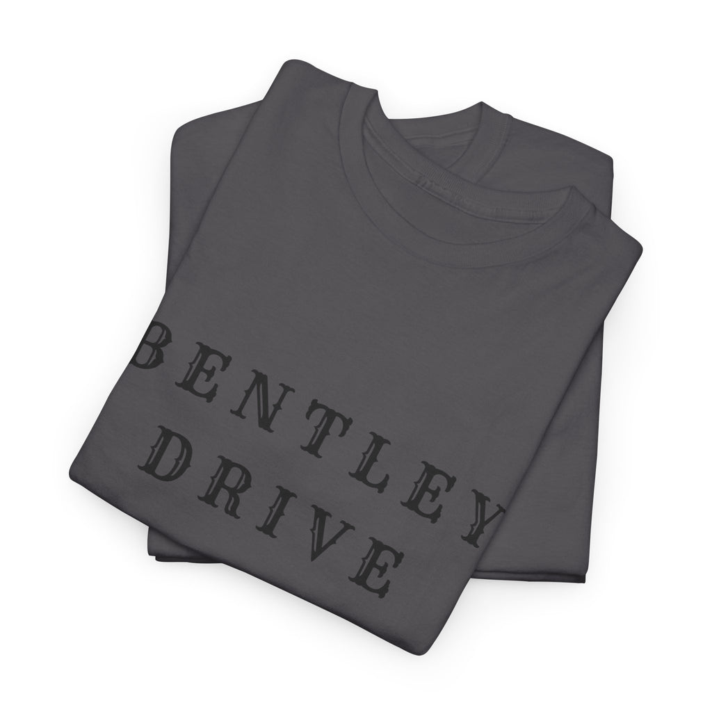 Bentley Drive Tee — Minimal Vintage Script T‑Shirt