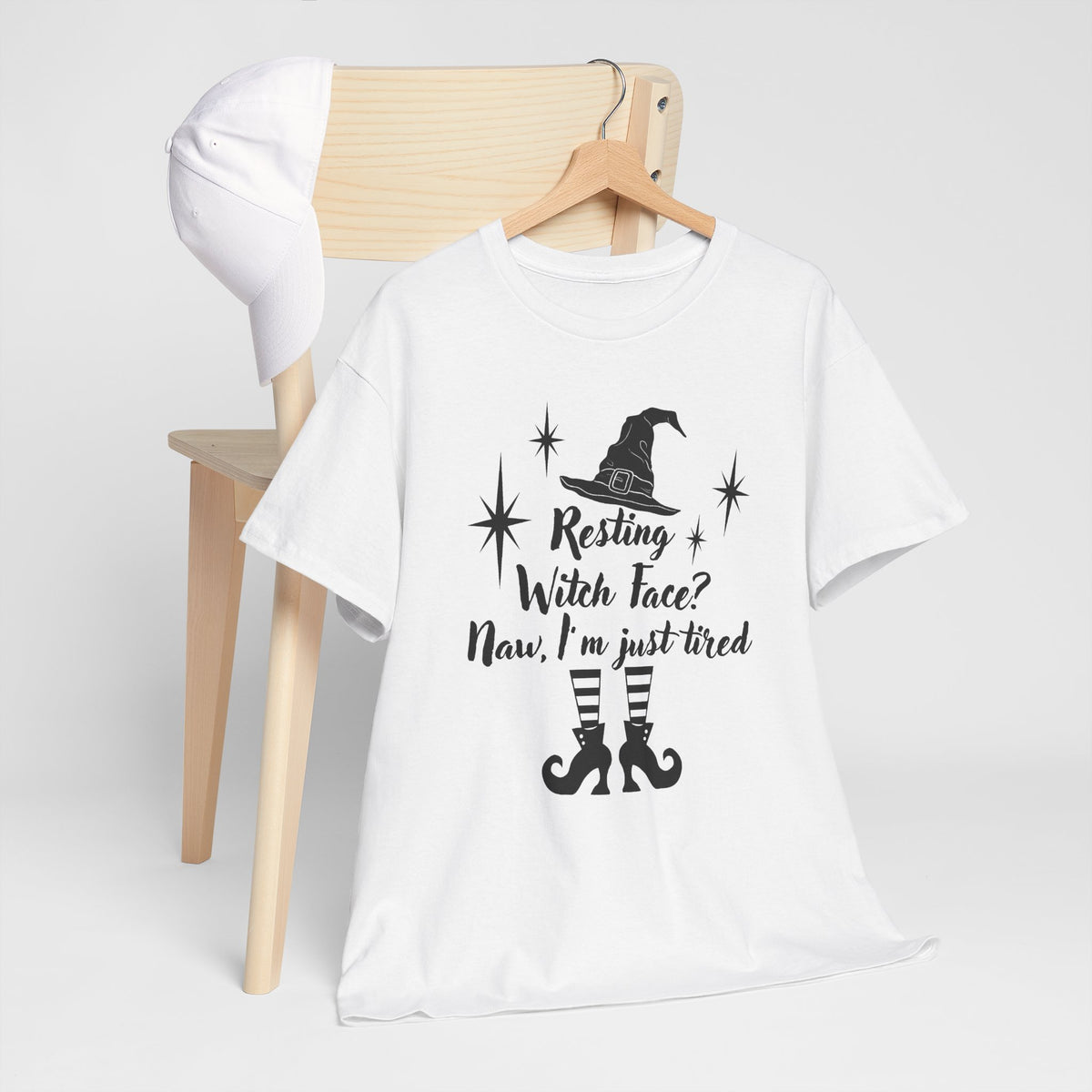 Witch T-Shirt - “Resting Witch Face? Naw, I’m Just Tired” Halloween Tee