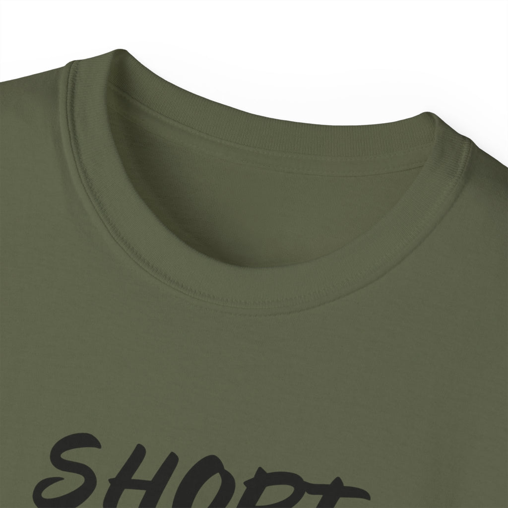 "Short Answer IDGAF" Cotton Tee — Funny Graphic Statement T-Shirt