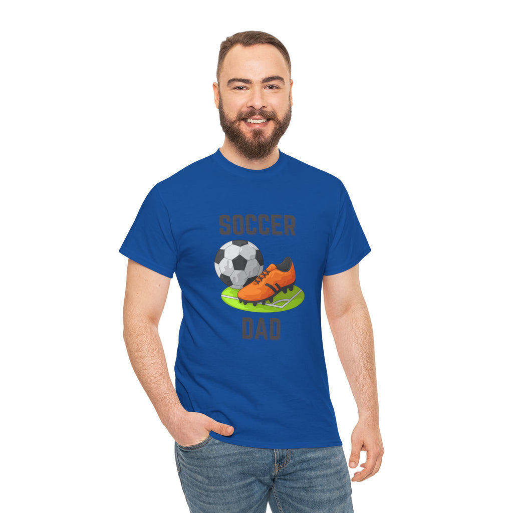 Soccer Dad T-Shirt – Graphic Soccer Ball & Cleat Tee, Father’s Day Gift