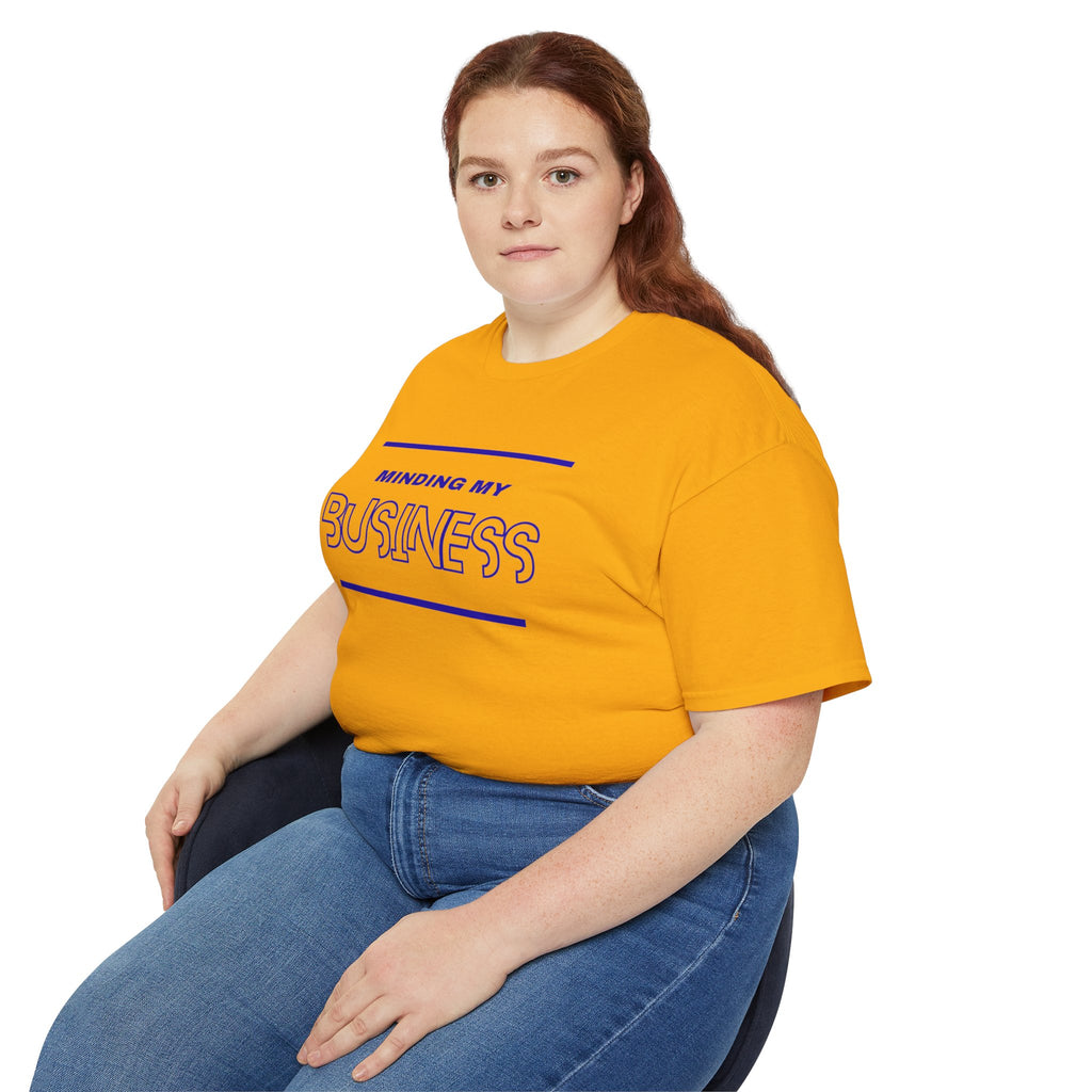 T‑Shirt — "Minding My Business" Minimal Graphic Tee