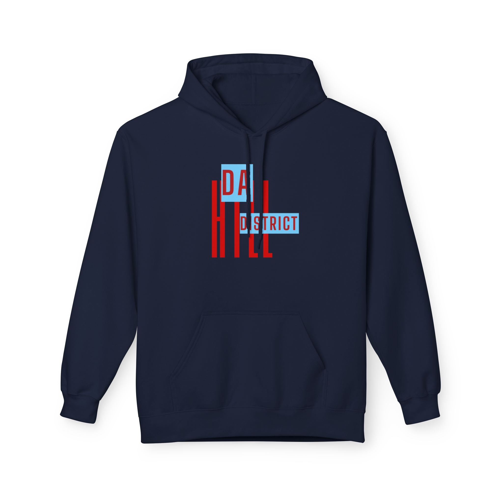 Hill District Retro Text Hoodie — 'Da Hill District' Pittsburgh Pride Sweatshirt