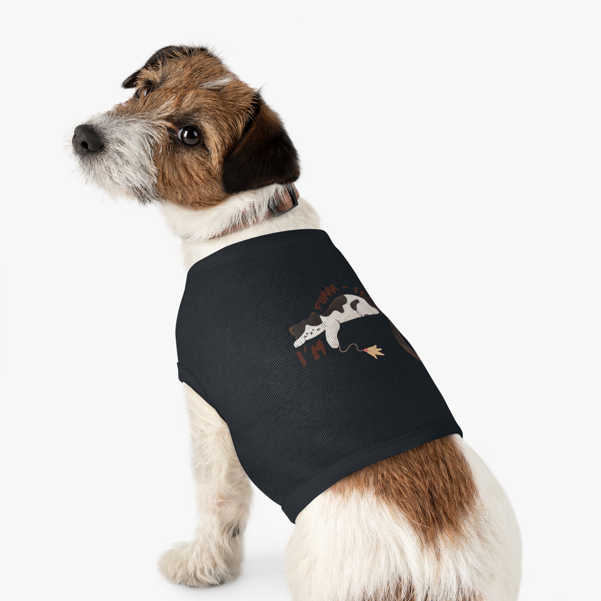 Cat Pet Tank Top - "Purr-fect" Sleeping Cat Design