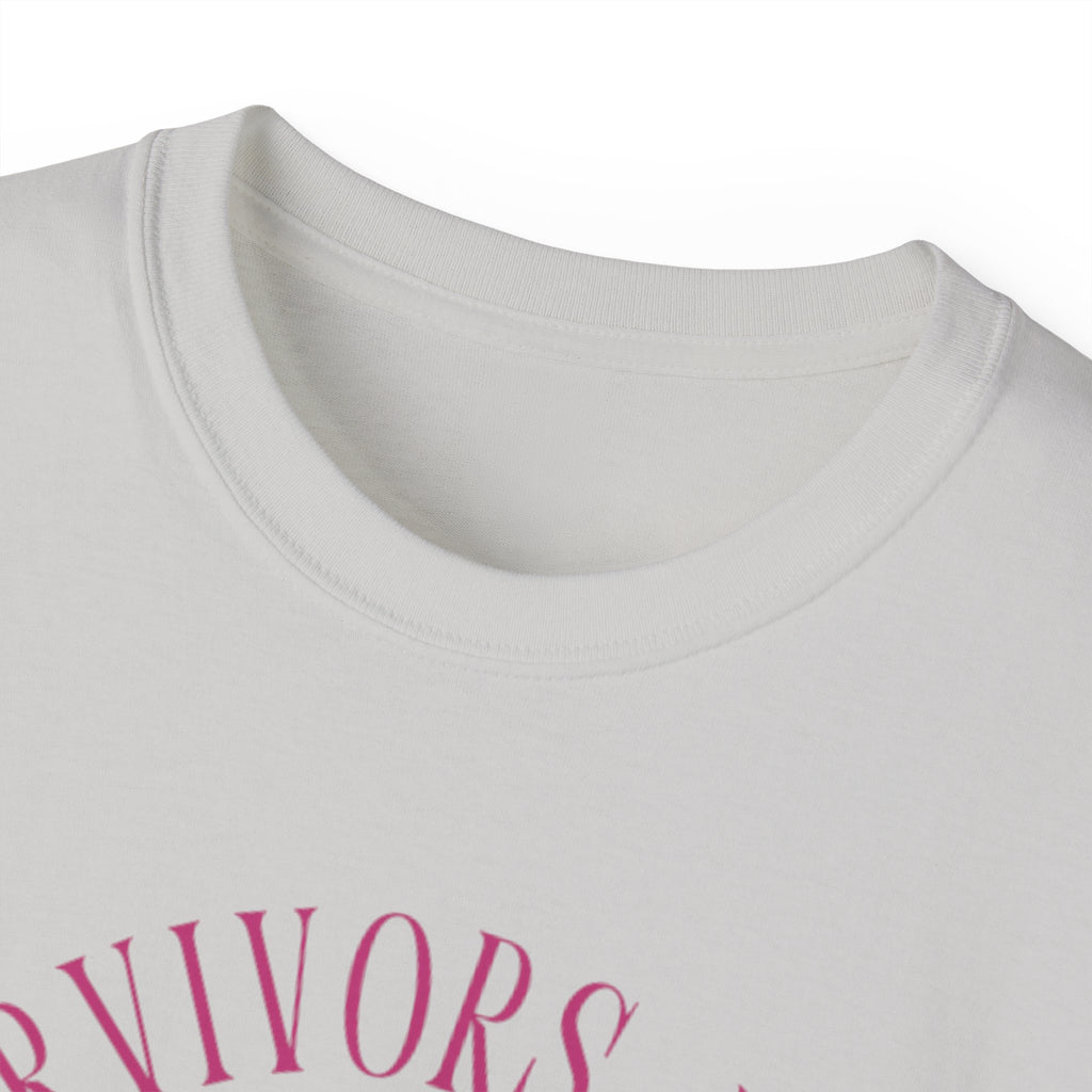 Breast Cancer Survivors Are Real T-Shirt — Pink Ribbon Boxing Gloves Tee