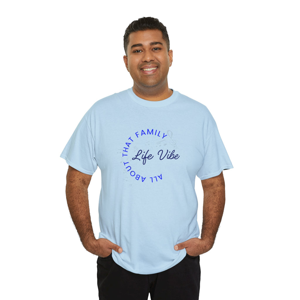 "All About My Family" Life Vibe T-Shirt —Minimal Circle Graphic Tee