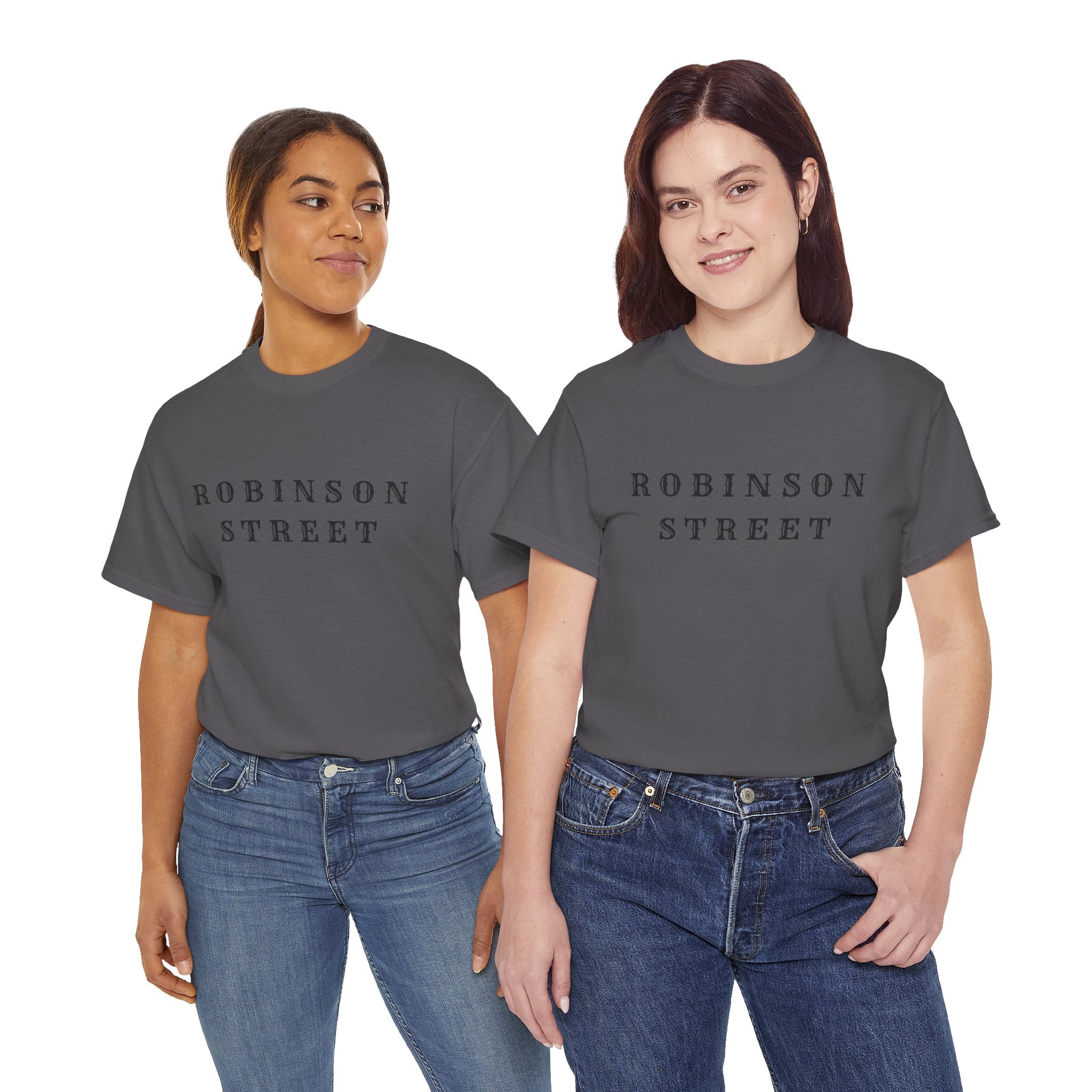 Robinson Street T-Shirt — Minimal Vintage Text Tee