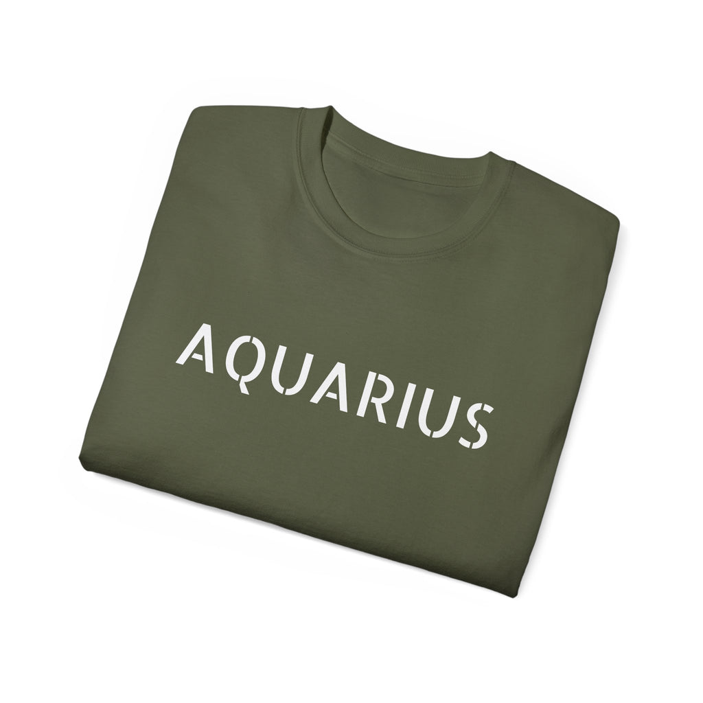 Aquarius Unisex Ultra Cotton Tee - Zodiac Astrology Graphic Shirt