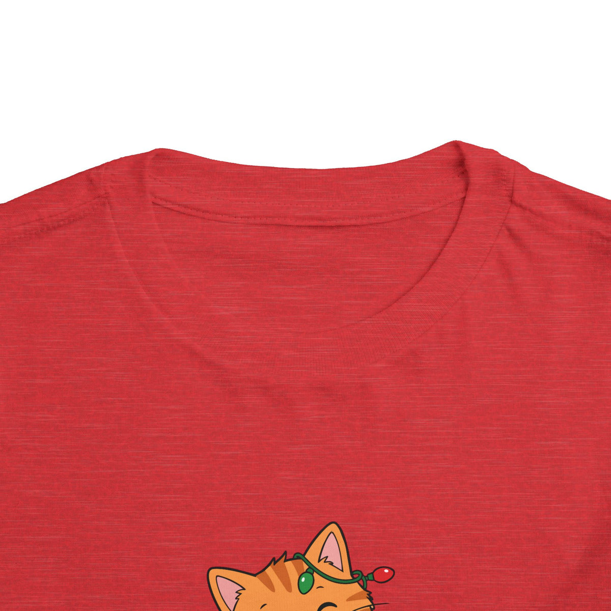 Toddler Merry Holidays Cat Christmas Short Sleeve Tee