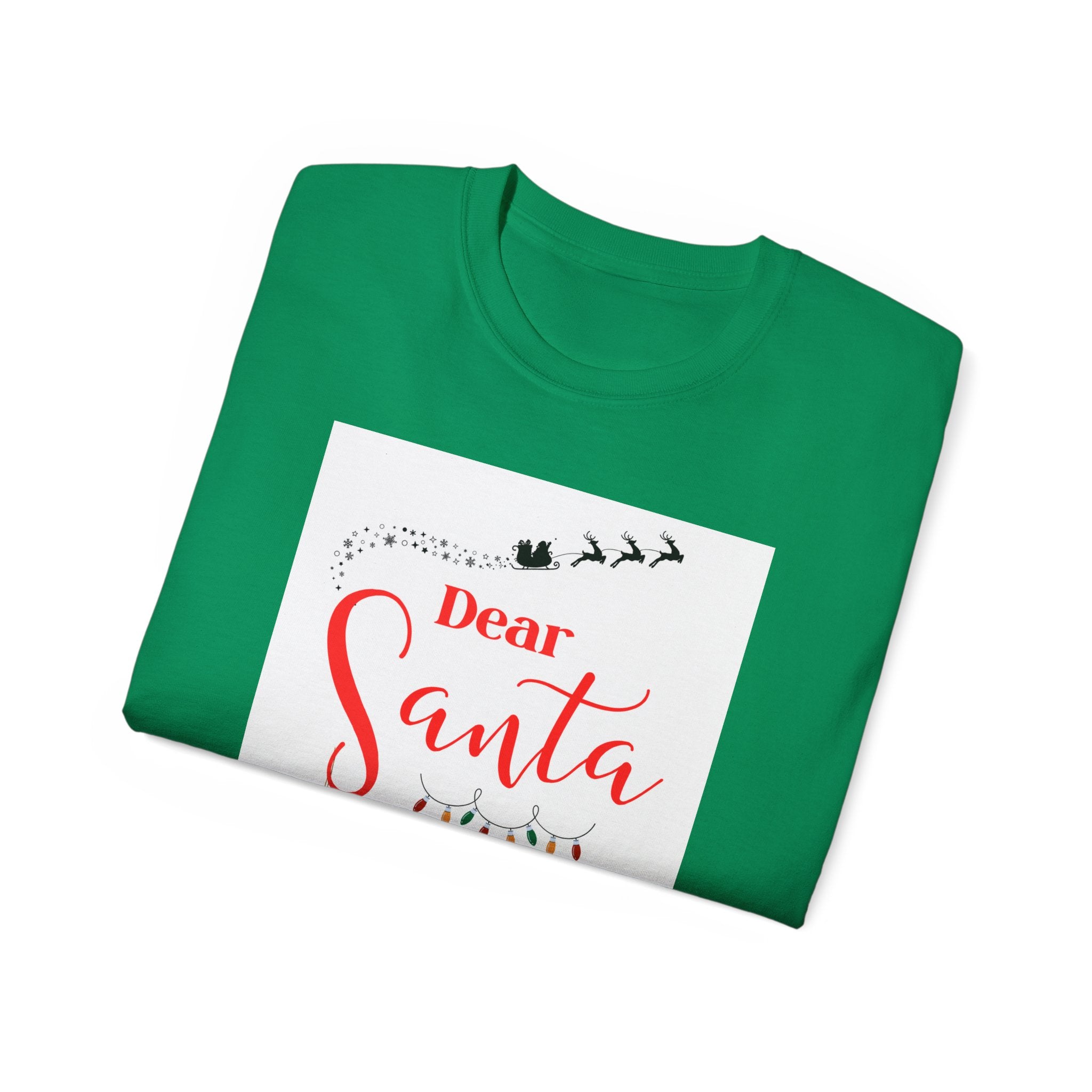 Dear Santa, Ask Alexa Ultra Cotton Tee - Funny Christmas Top, Holiday Gift, Unisex Tee, Gift for Him/Her, Family Pajama Shirt, Christmas Party Wear