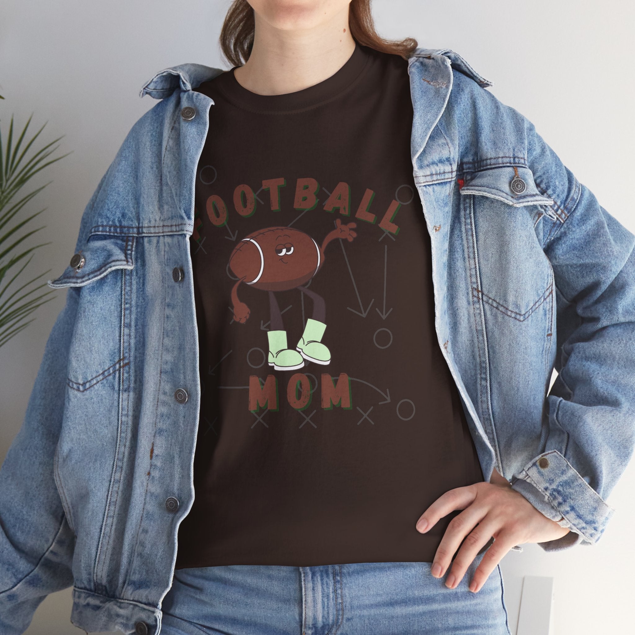 Football Mom graphic Unisex Heavy Cotton Tee