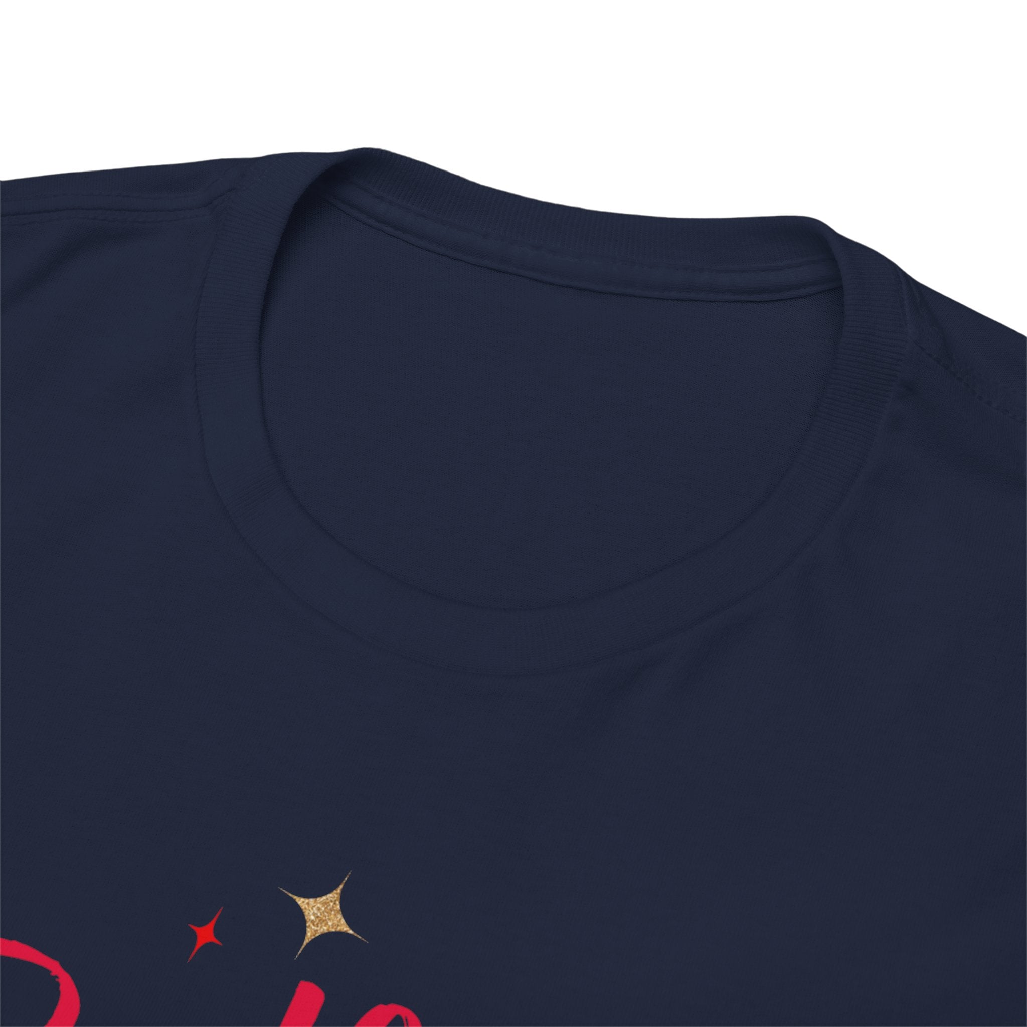 Birthday Squad T-Shirt — Women's Party Tee with Pink Script & Gold Stars