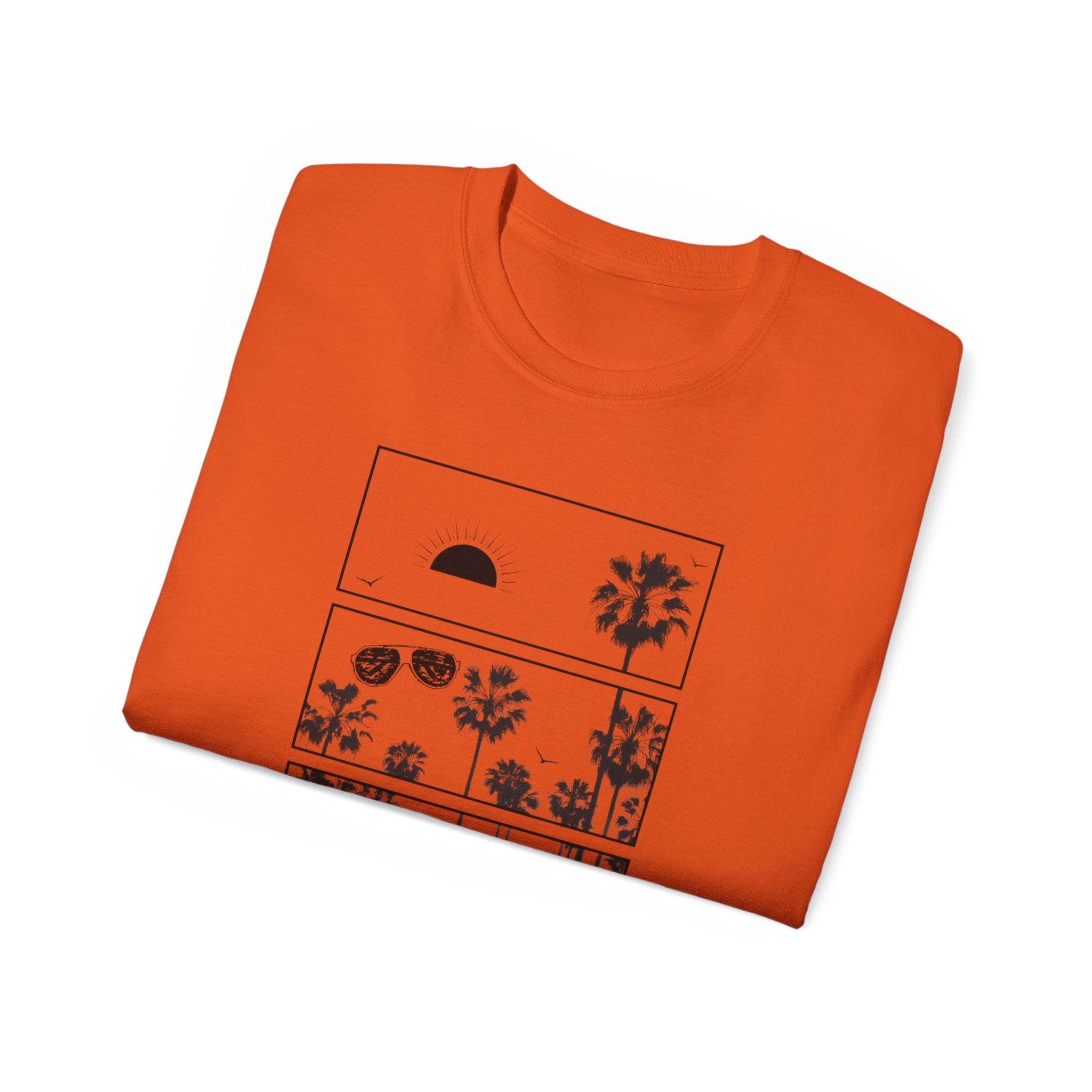 Vacation Loading T‑Shirt — Retro Palm & Sunset Graphic Tee