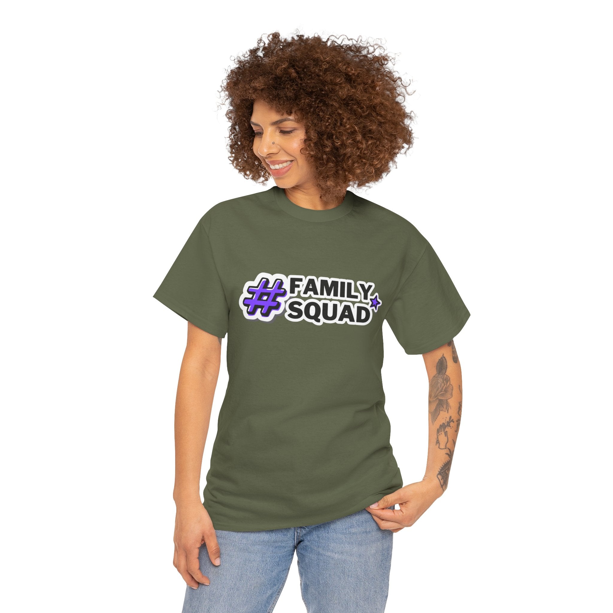 Family Squad T-Shirt — #FamilySquad Graphic Tee for Matching Family Outfits