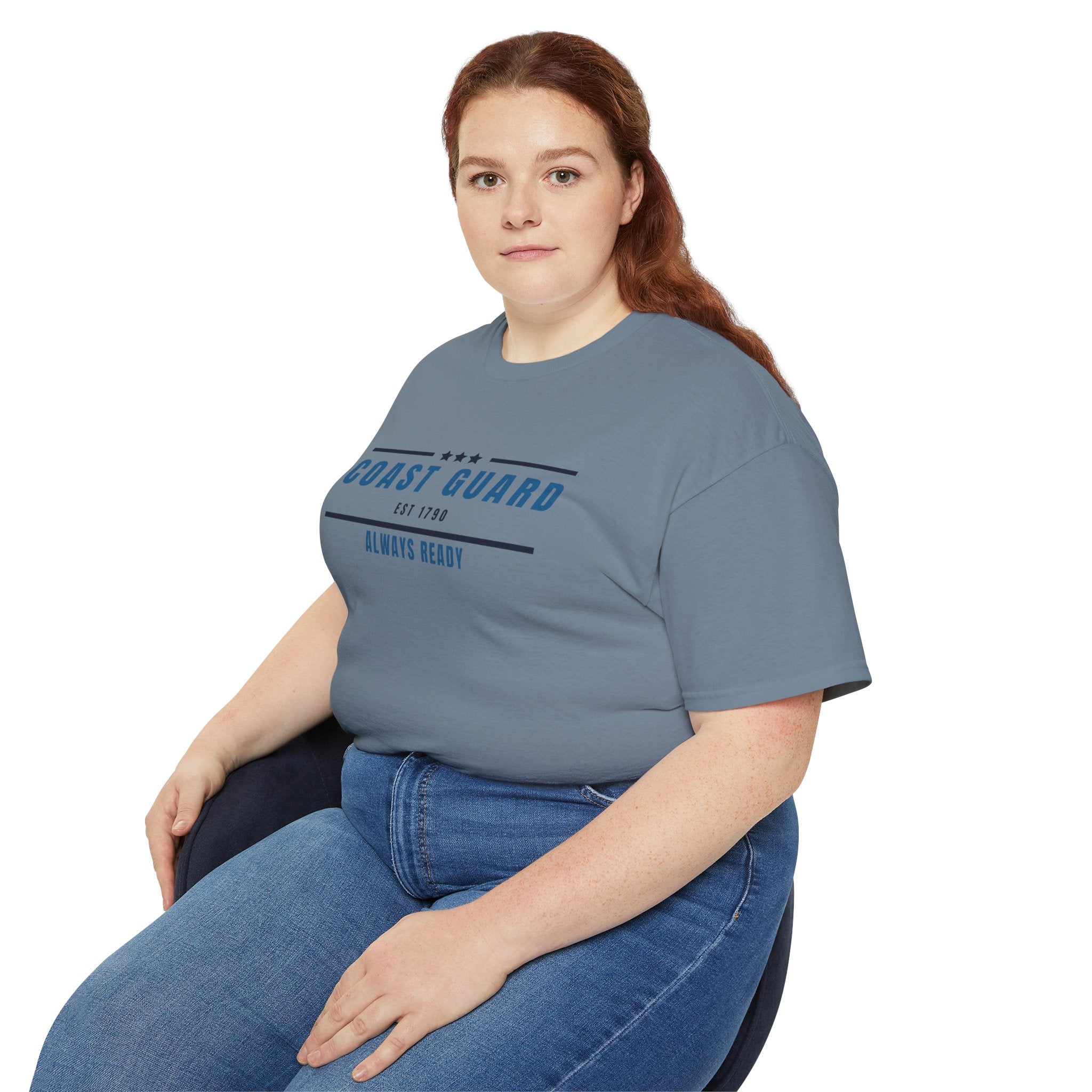 Coast Guard "Always Ready" Tee — Patriotic Military Crew Shirt