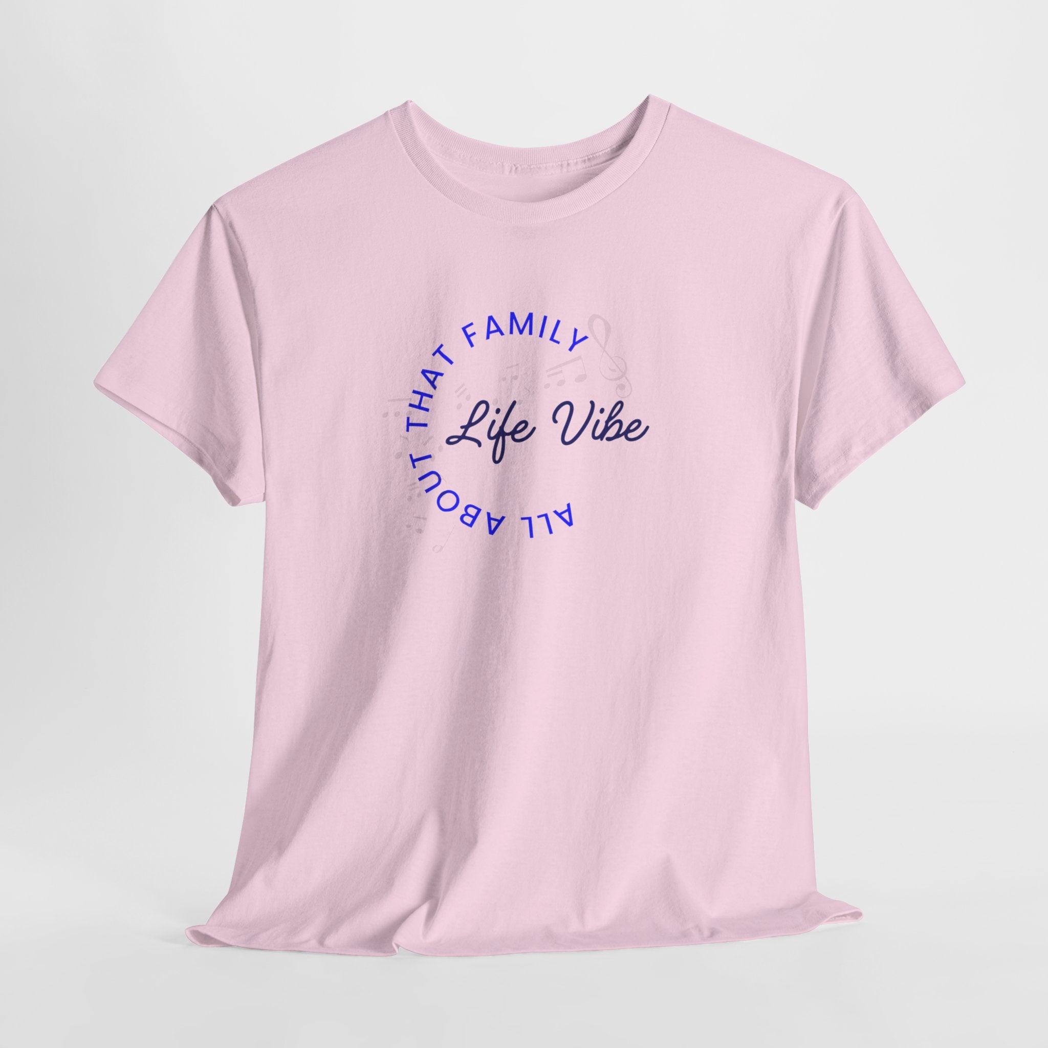"All About My Family" Life Vibe T-Shirt —Minimal Circle Graphic Tee