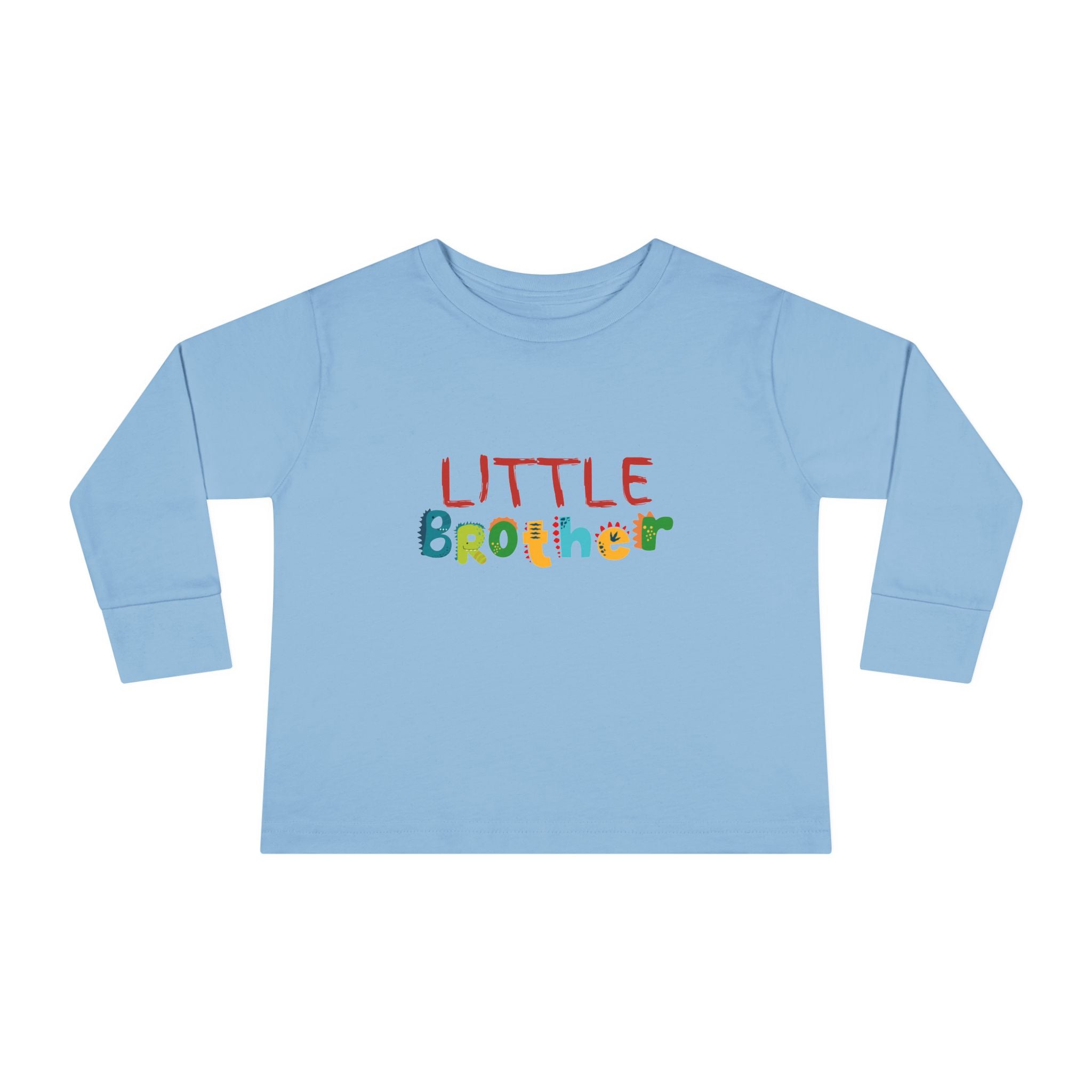 Little Brother Toddler Long Sleeve Tee — Colorful Playful Sibling Shirt