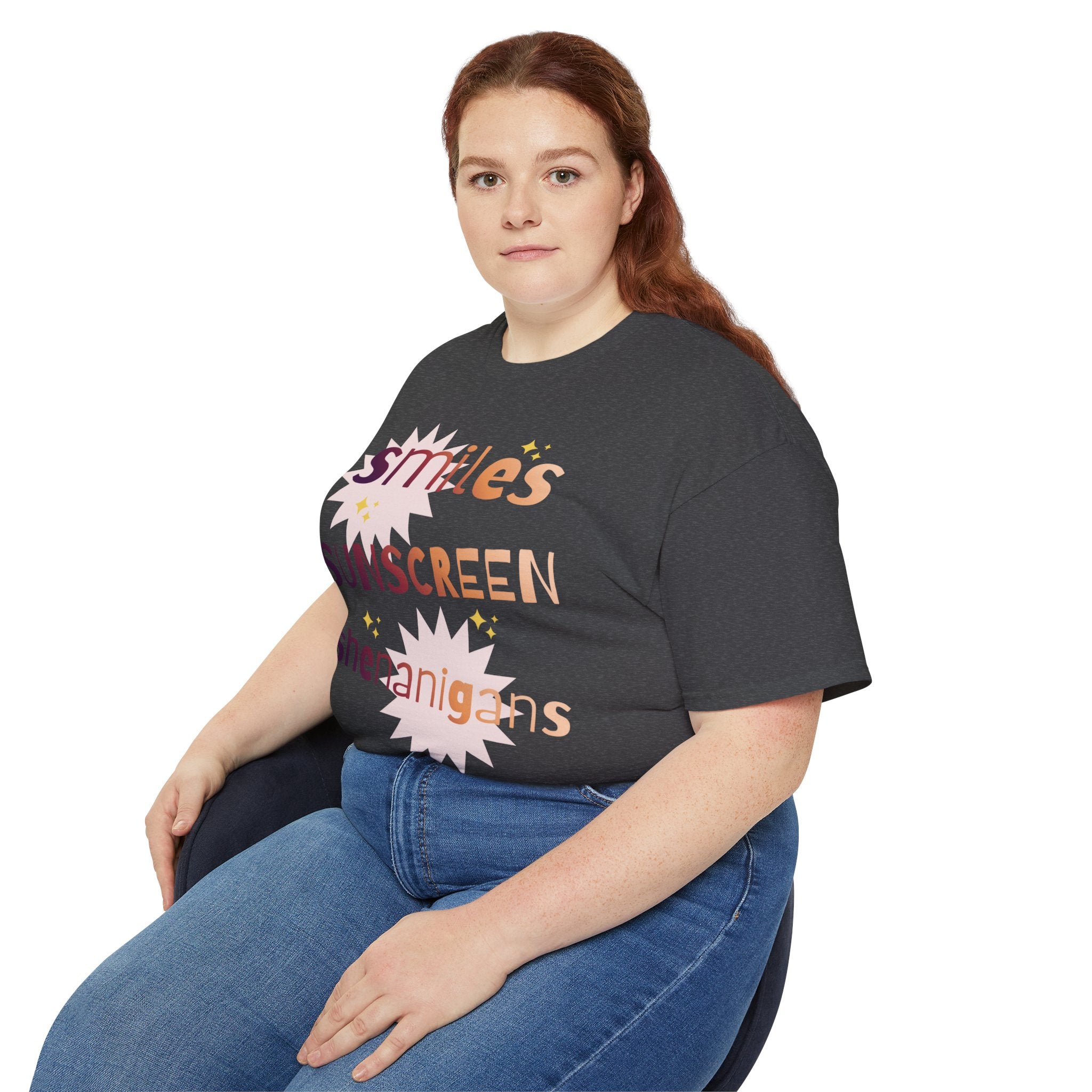 Smiles Sunscreen Shenanigans Tee — Fun Summer Beach Shirt