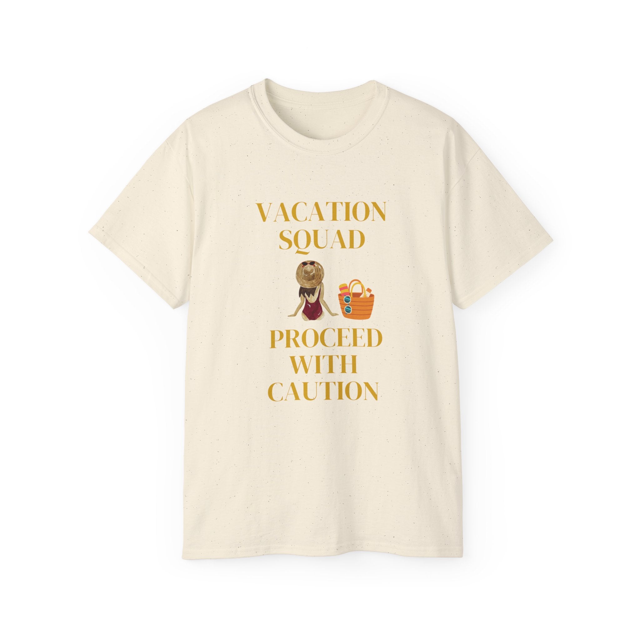 Vacation Squad Tee — “Proceed With Caution” Summer Shirt