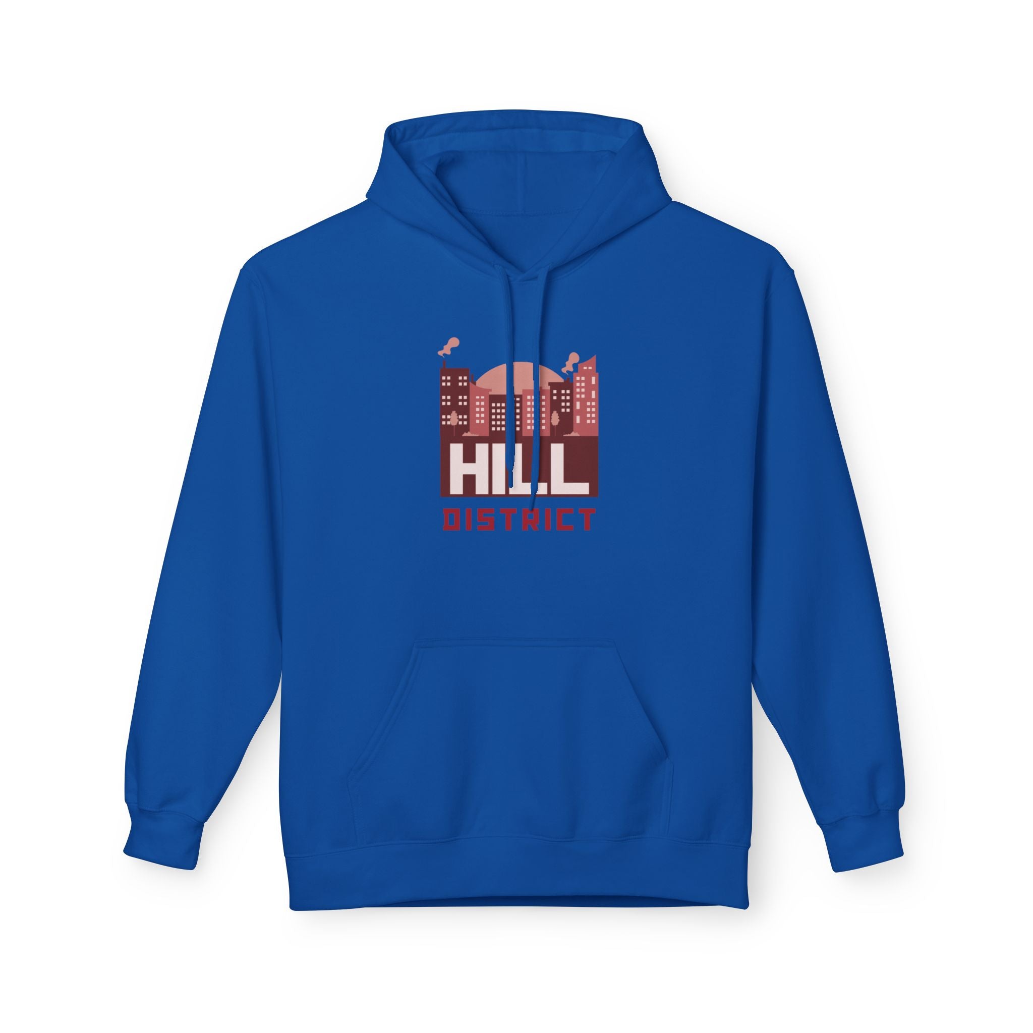 Hill District Hoodie — Vintage Cityscape Graphic Pullover