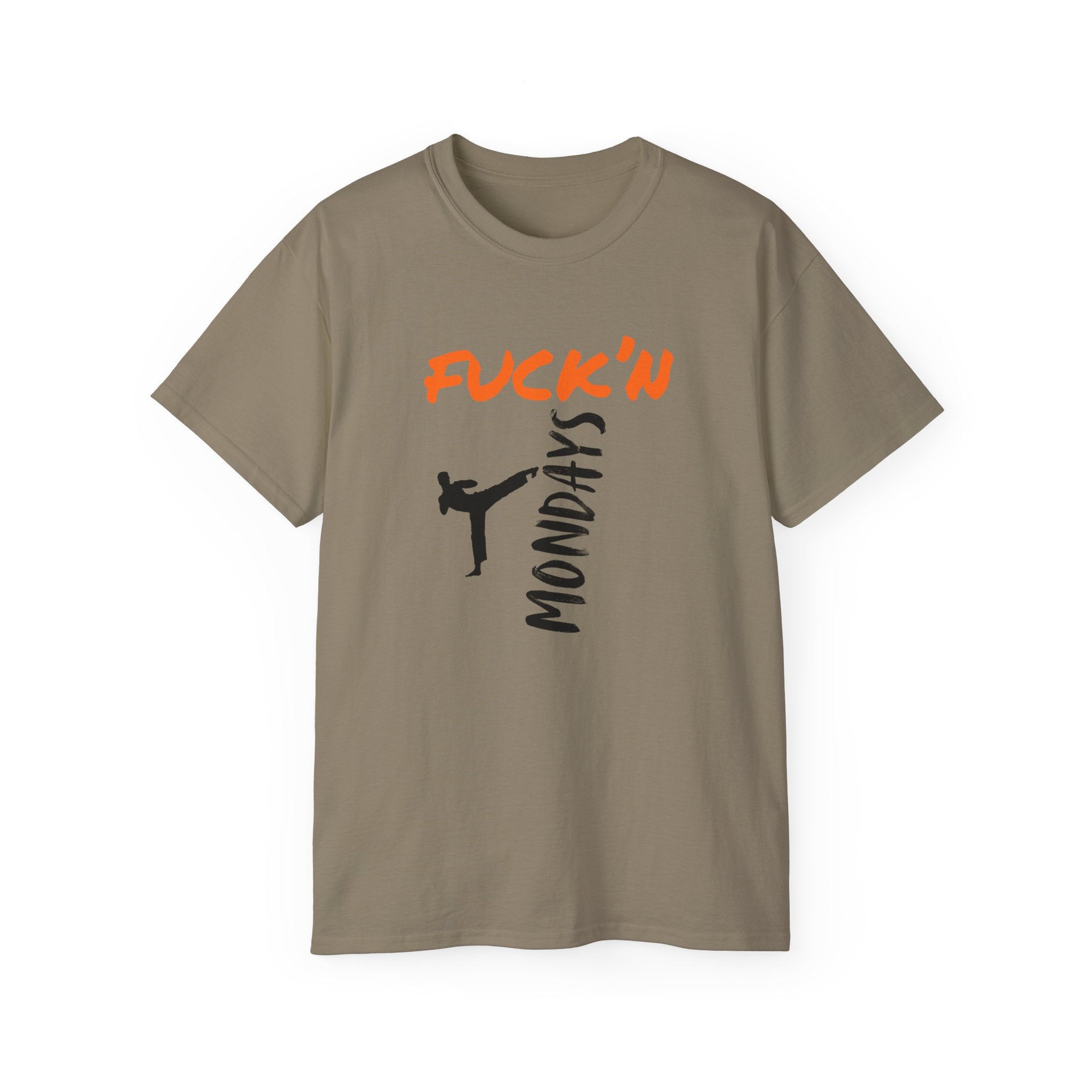 Graphic Tee — “Fuck’n Mondays” Kick Silhouette T‑Shirt