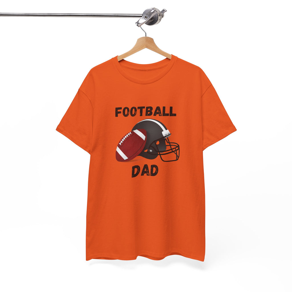 Football Dad T-Shirt — Classic Football & Helmet Tee for Proud Dads