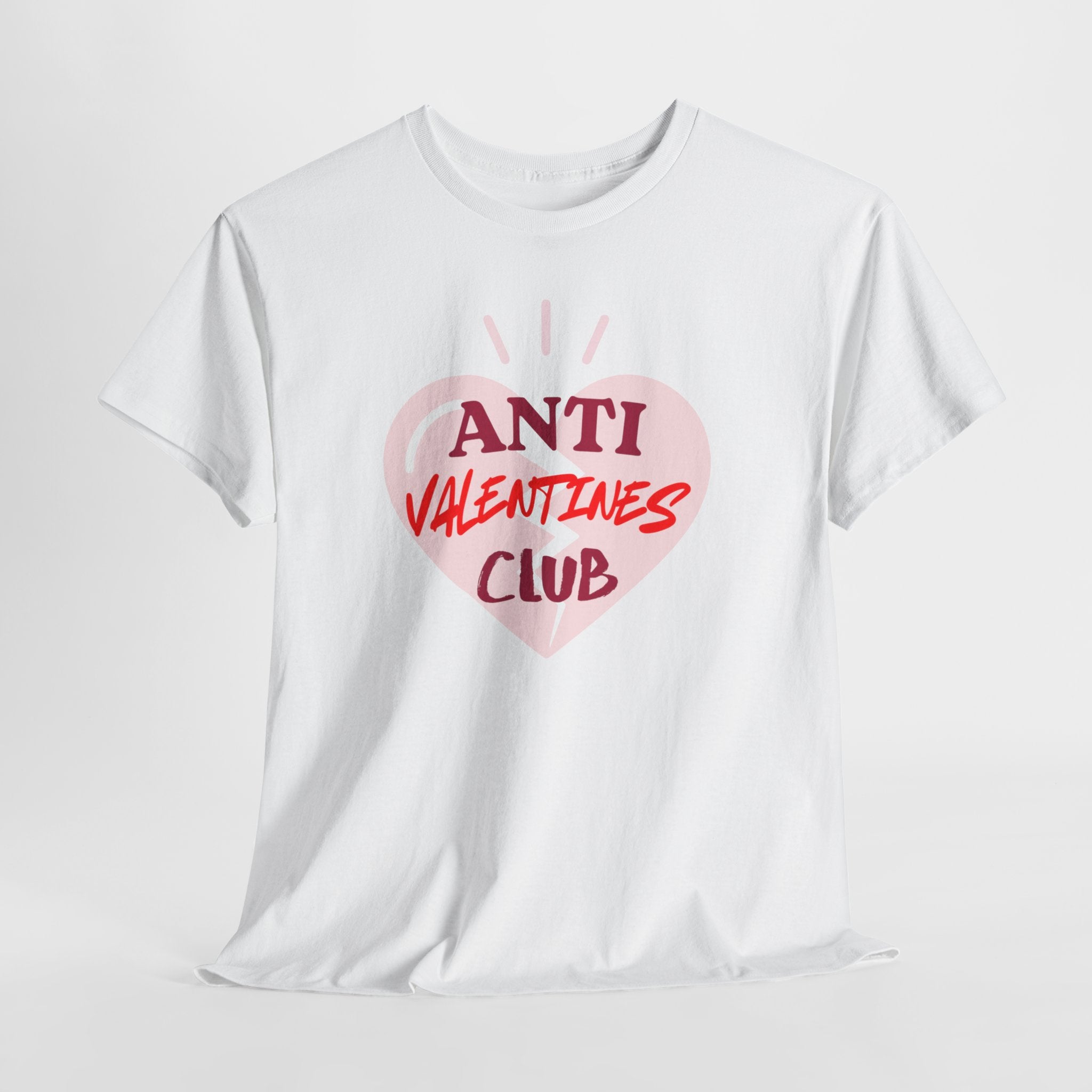T-Shirt — Anti Valentines Day Club Heart Graphic Tee