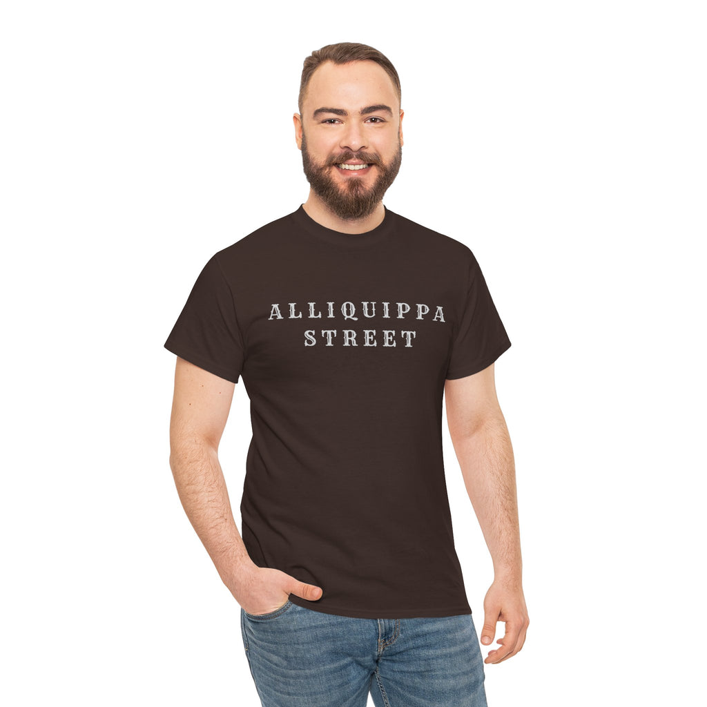 Alliquippa Street Tee — Vintage Block Letter Neighborhood T-Shirt
